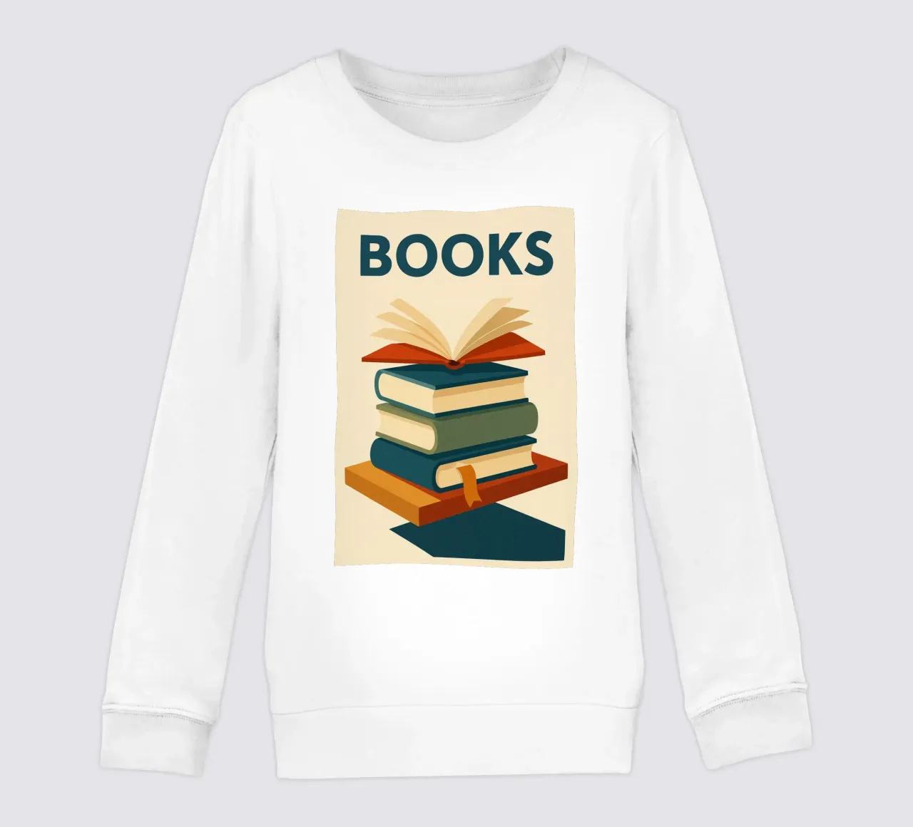 BOOKS - Die grafische Kraft der Wörter Kinder Sweatshirt von Art Typo Essentiel