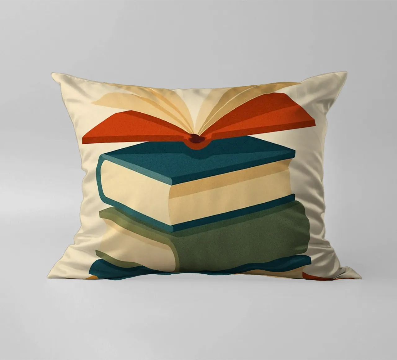 BOOKS - The graphic power of words decorative cushion by Art Typo Essentiel