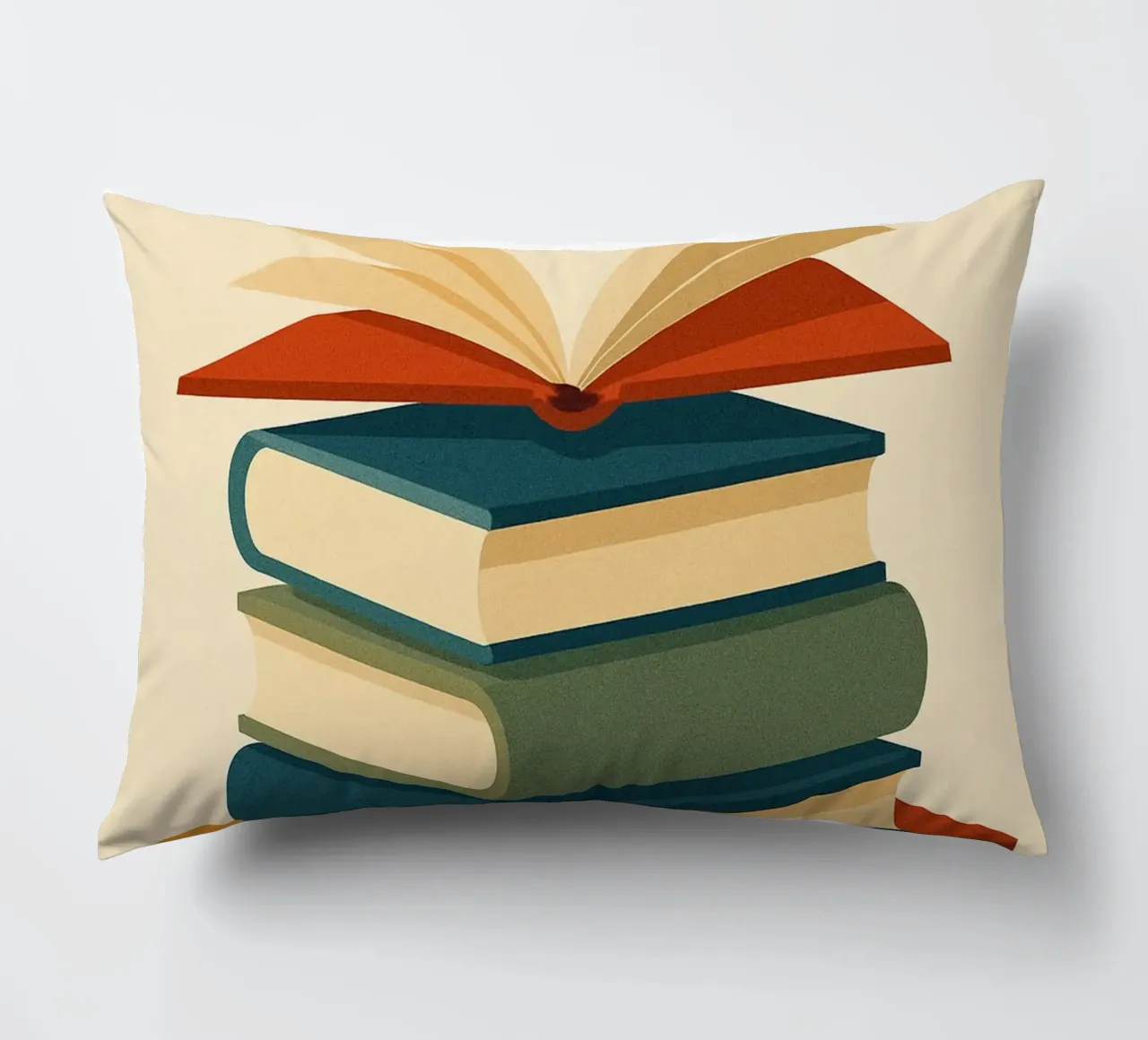 BOOKS - The graphic power of words decorative cushion by Art Typo Essentiel