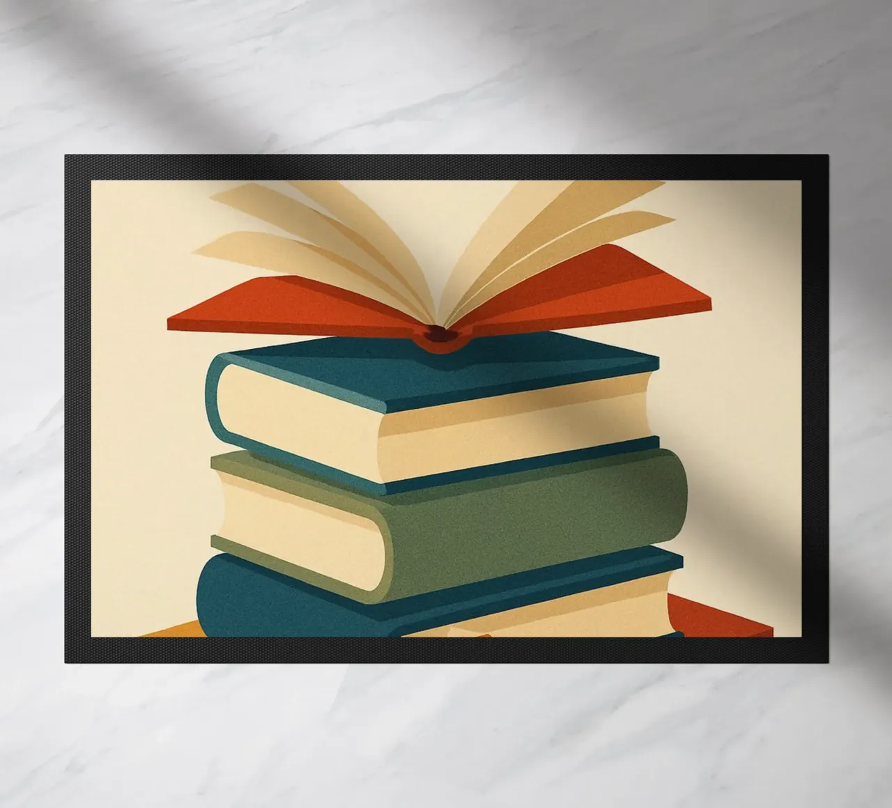 BOOKS - Die grafische Kraft der Wörter Fußmatte von Art Typo Essentiel