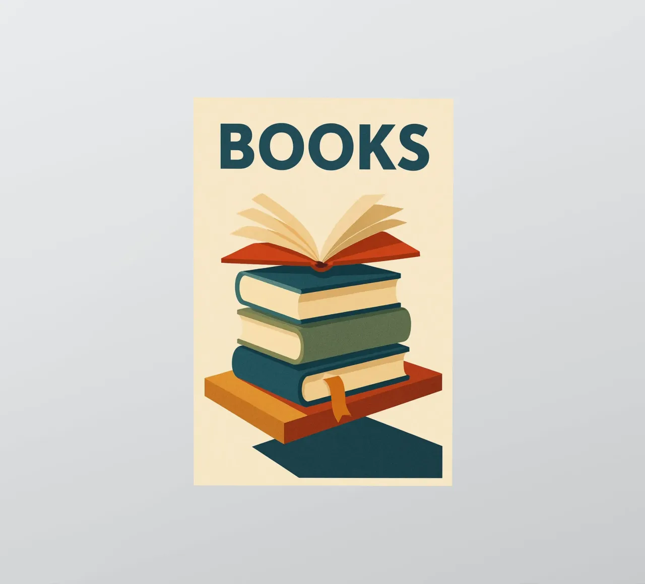 BOOKS - The graphic power of words sticker by Art Typo Essentiel