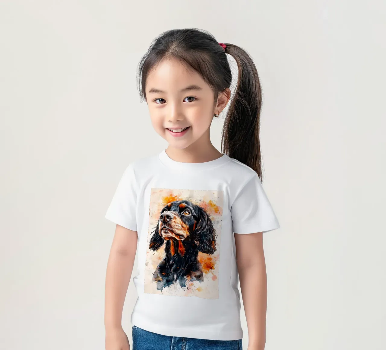 Cane cocker spaniel t-shirt bambini da Justyna Jaszke JBJart