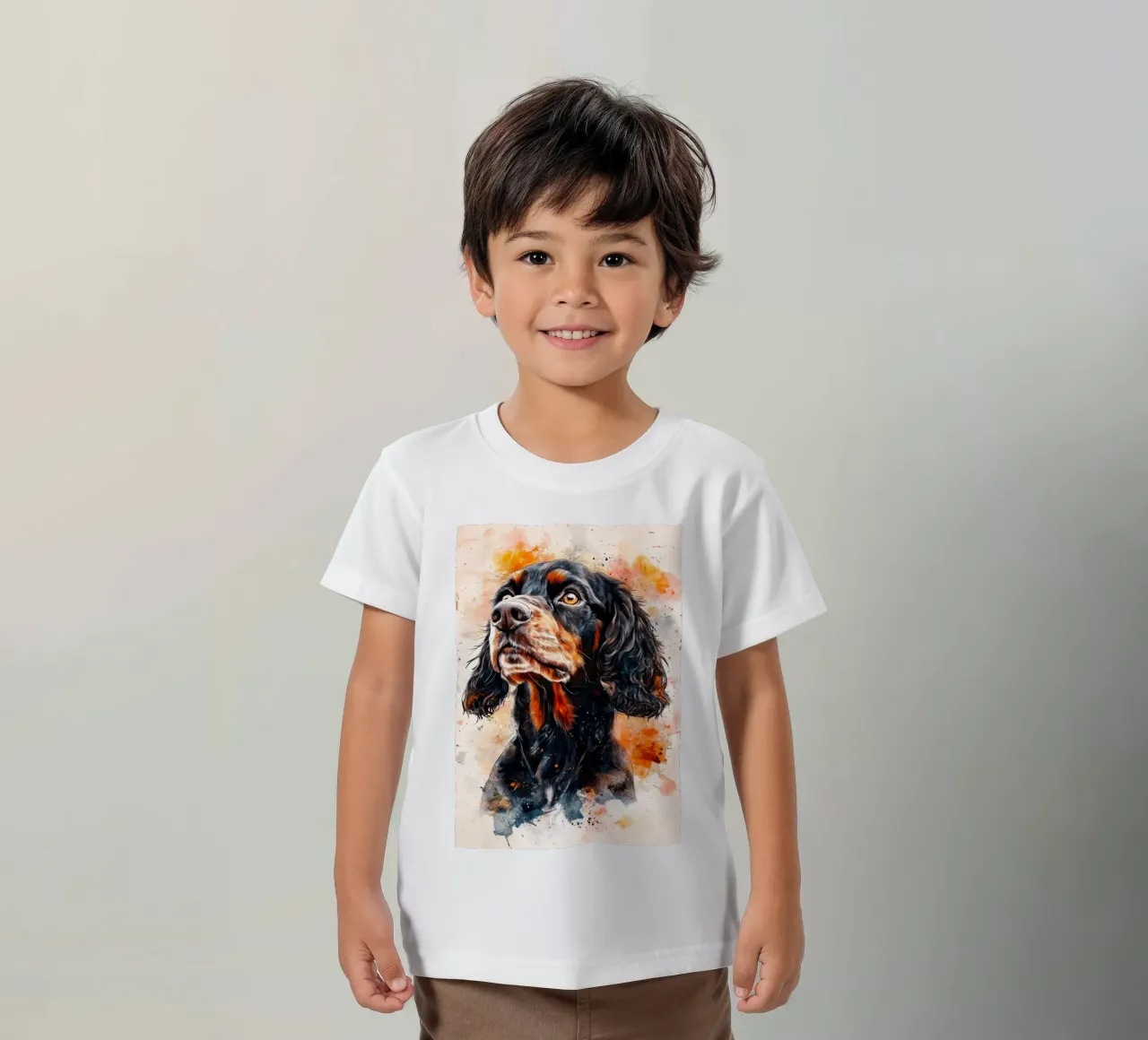 Cane cocker spaniel t-shirt bambini da Justyna Jaszke JBJart