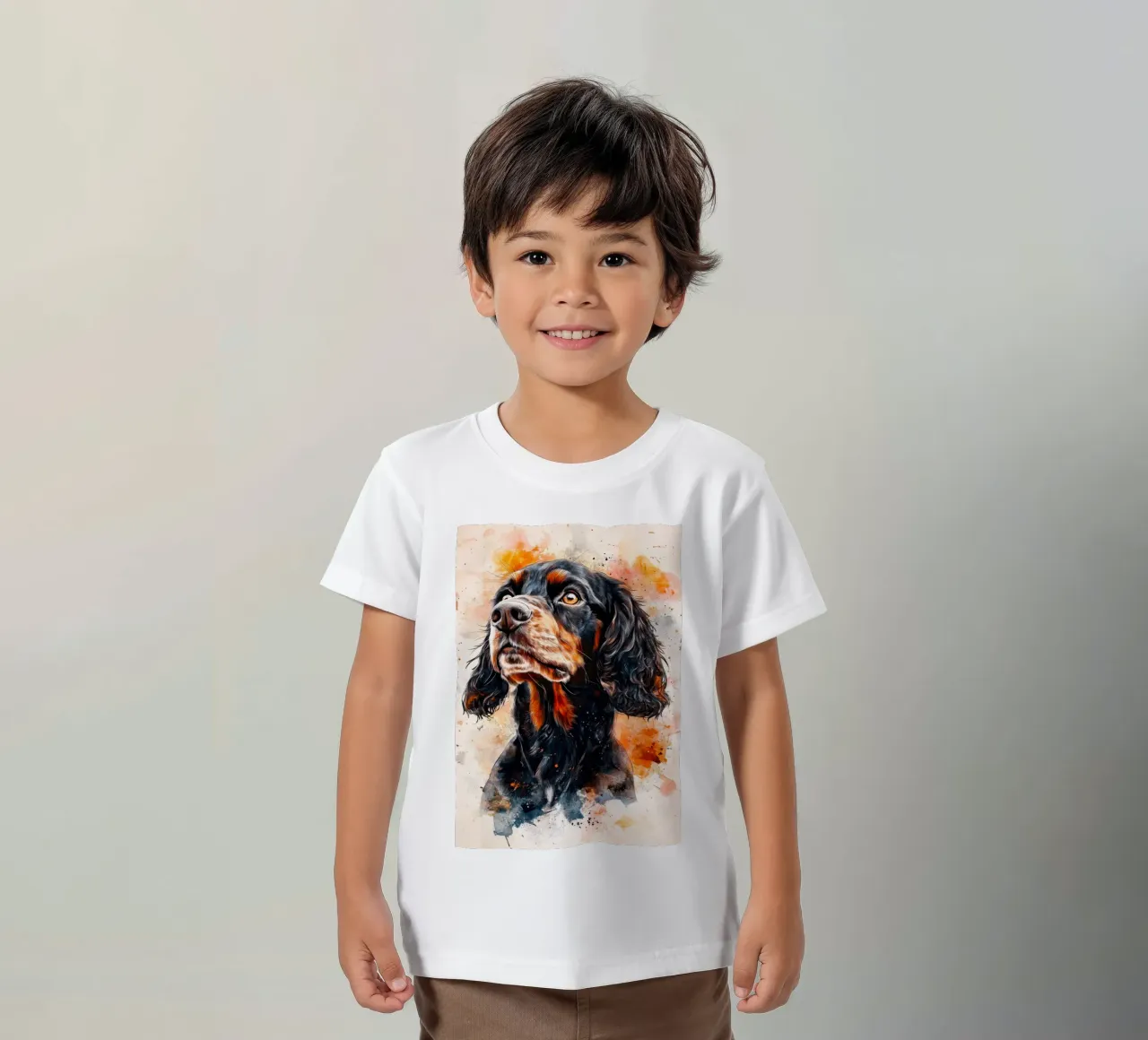 Cane cocker spaniel t-shirt bambini da Justyna Jaszke JBJart