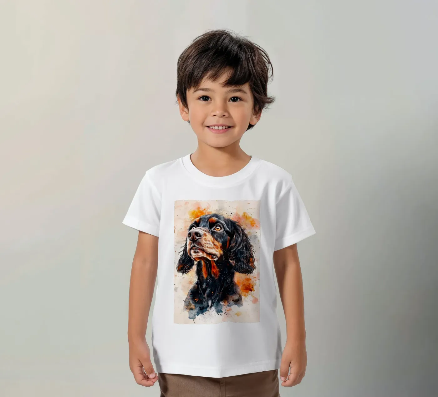 Dog cocker spaniel t-shirt bambini da Justyna Jaszke JBJart