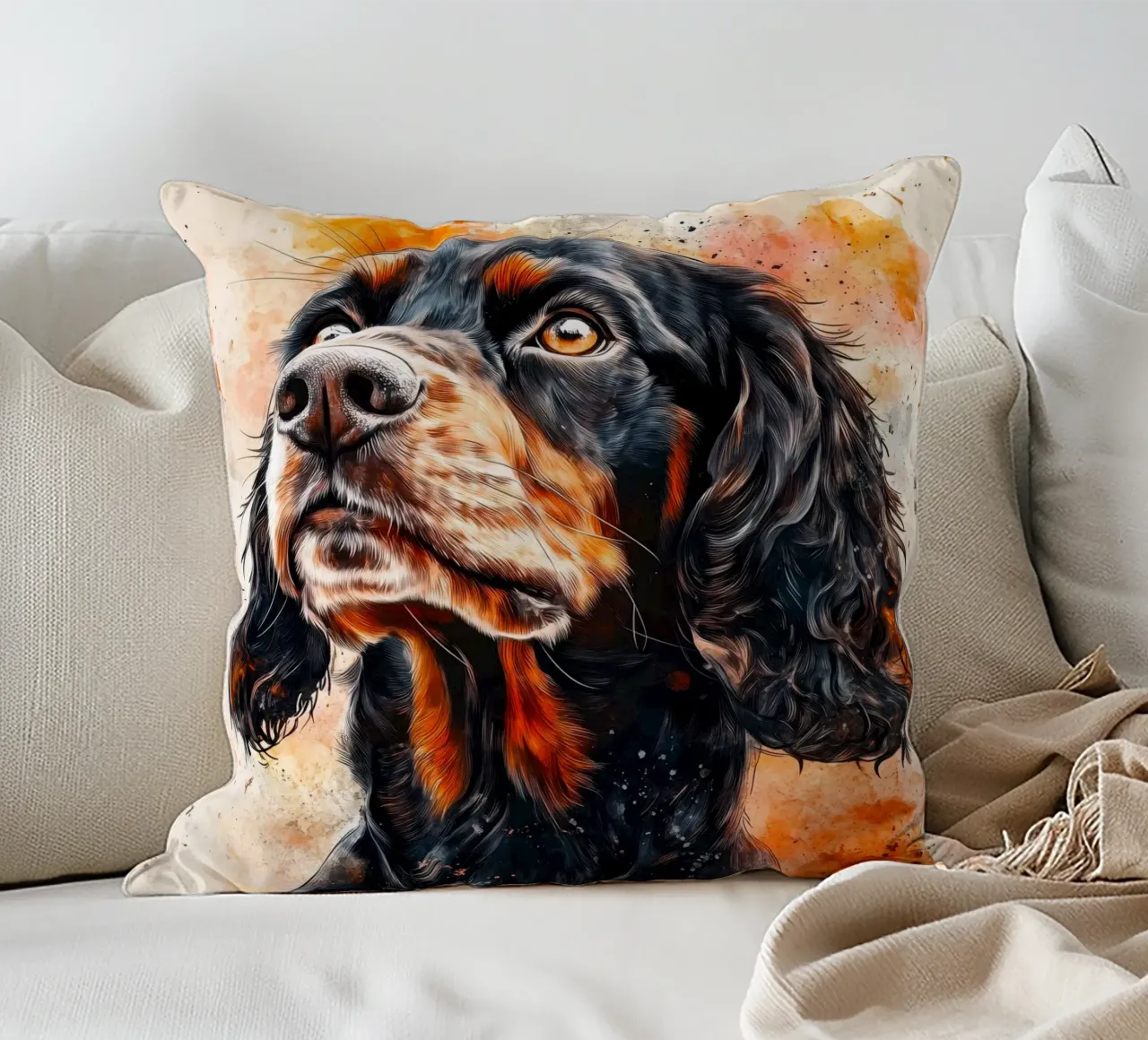 Cane cocker spaniel cuscino da Justyna Jaszke JBJart