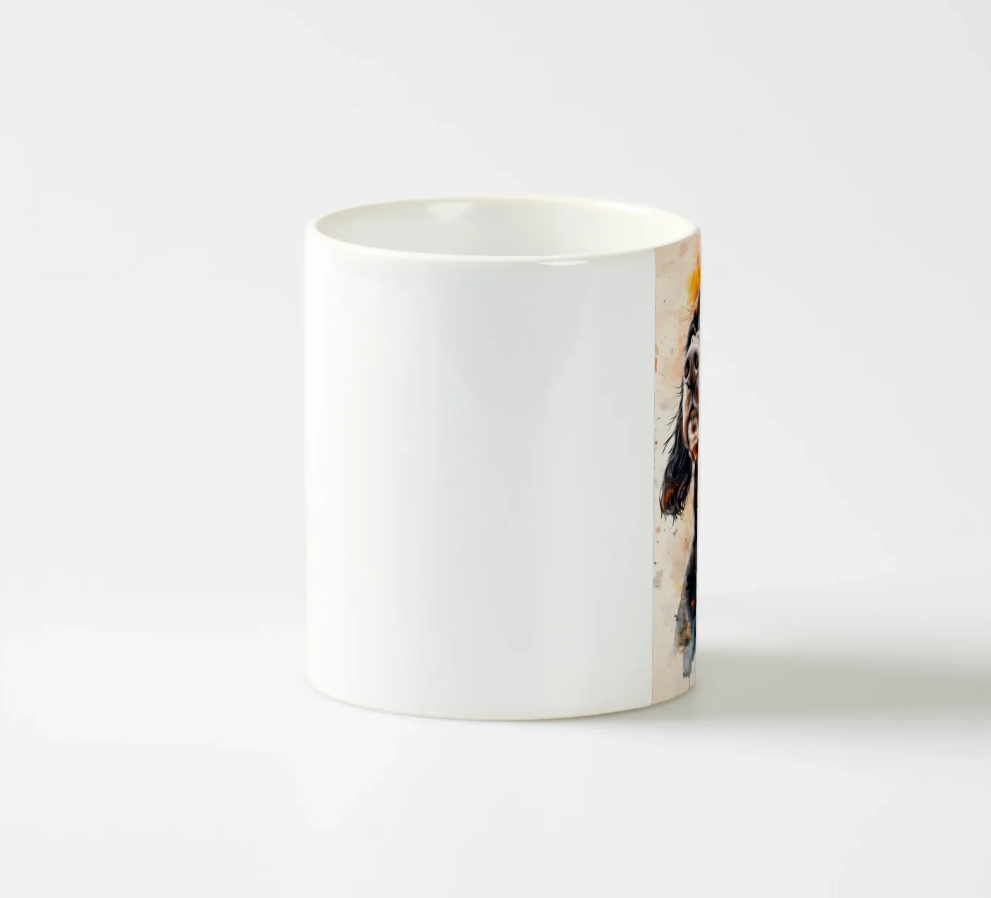 Dog cocker spaniel ceramic mug by Justyna Jaszke JBJart
