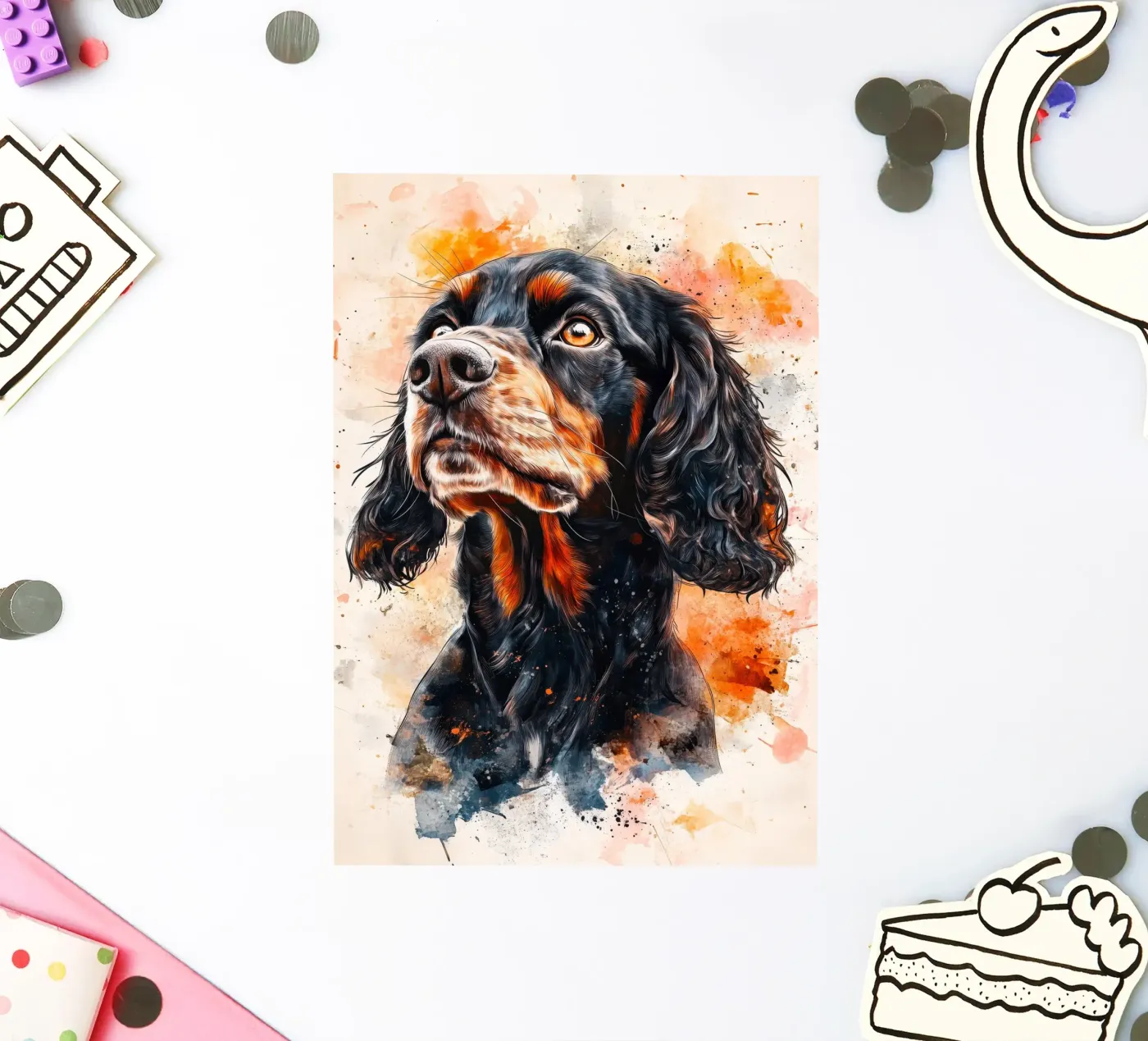 Cane cocker spaniel adesivo da Justyna Jaszke JBJart