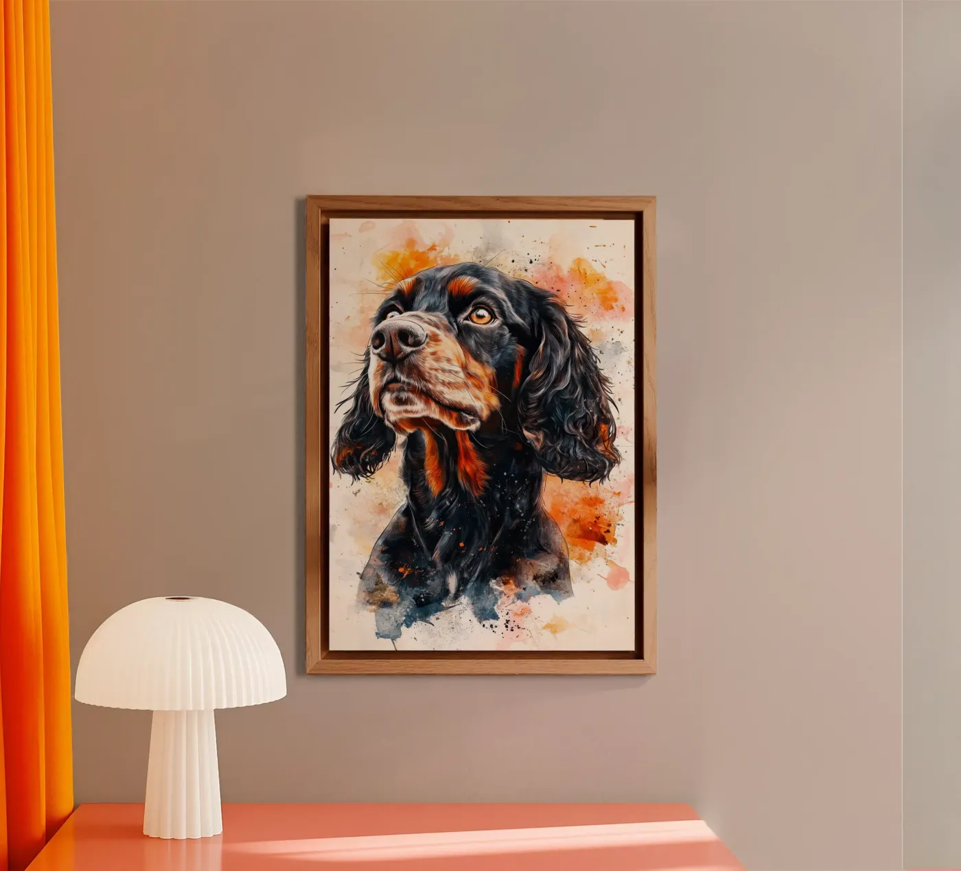 Cane cocker spaniel alluminio dibond da Justyna Jaszke JBJart