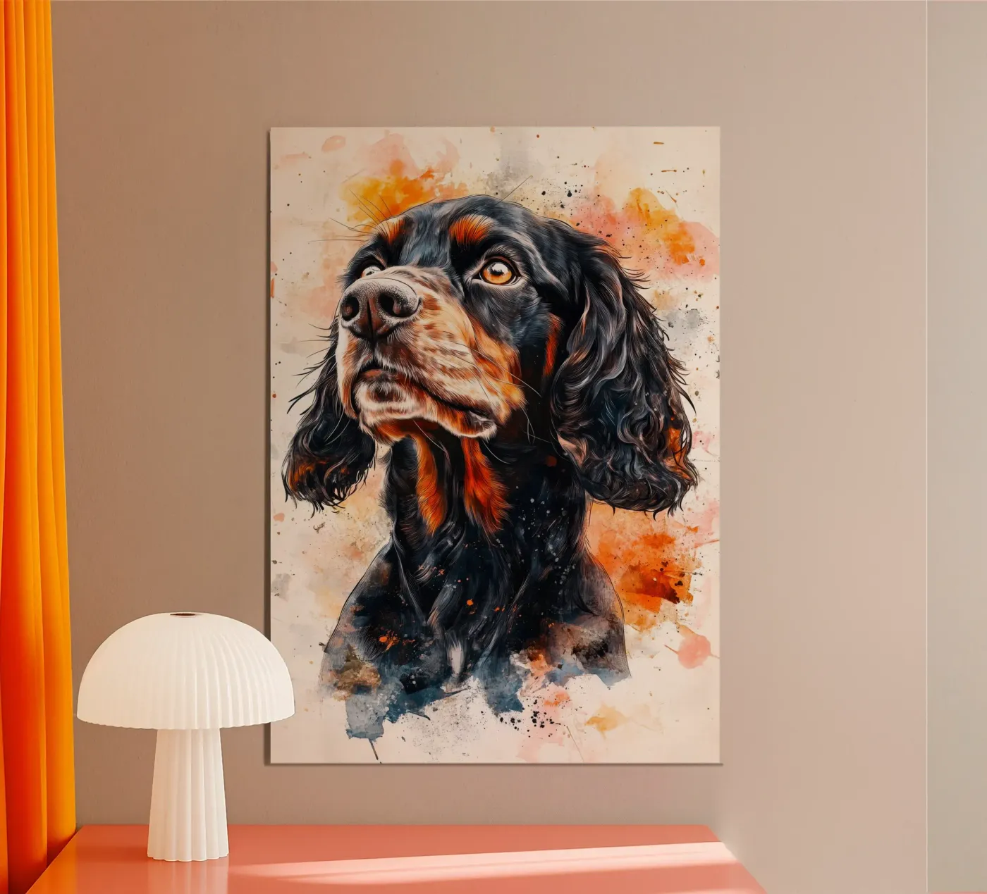 Cane cocker spaniel alluminio dibond da Justyna Jaszke JBJart