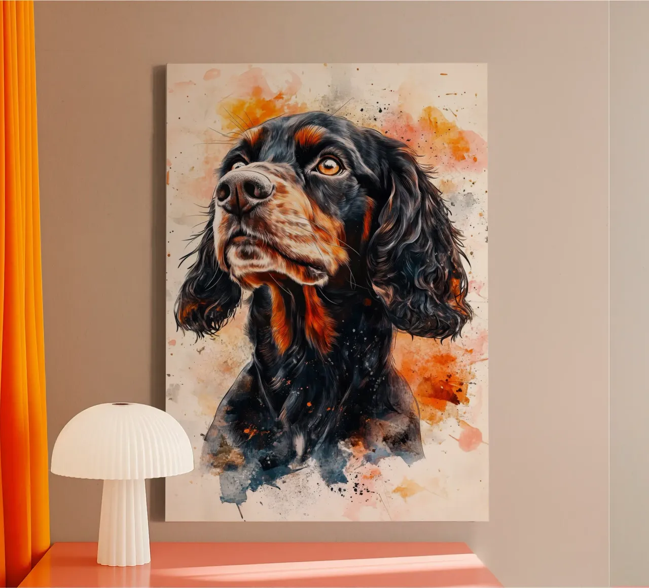 Cane cocker spaniel tela da Justyna Jaszke JBJart