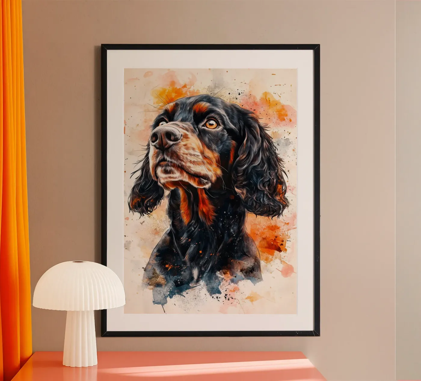 Dog cocker spaniel poster de Justyna Jaszke JBJart