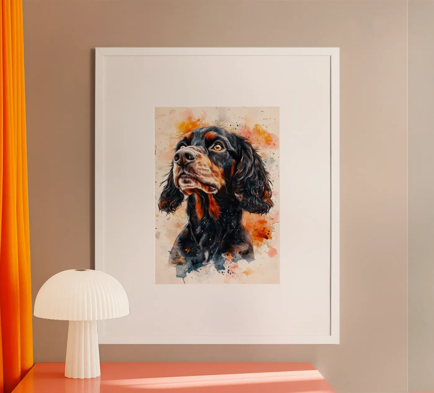 Dog cocker spaniel poster de Justyna Jaszke JBJart