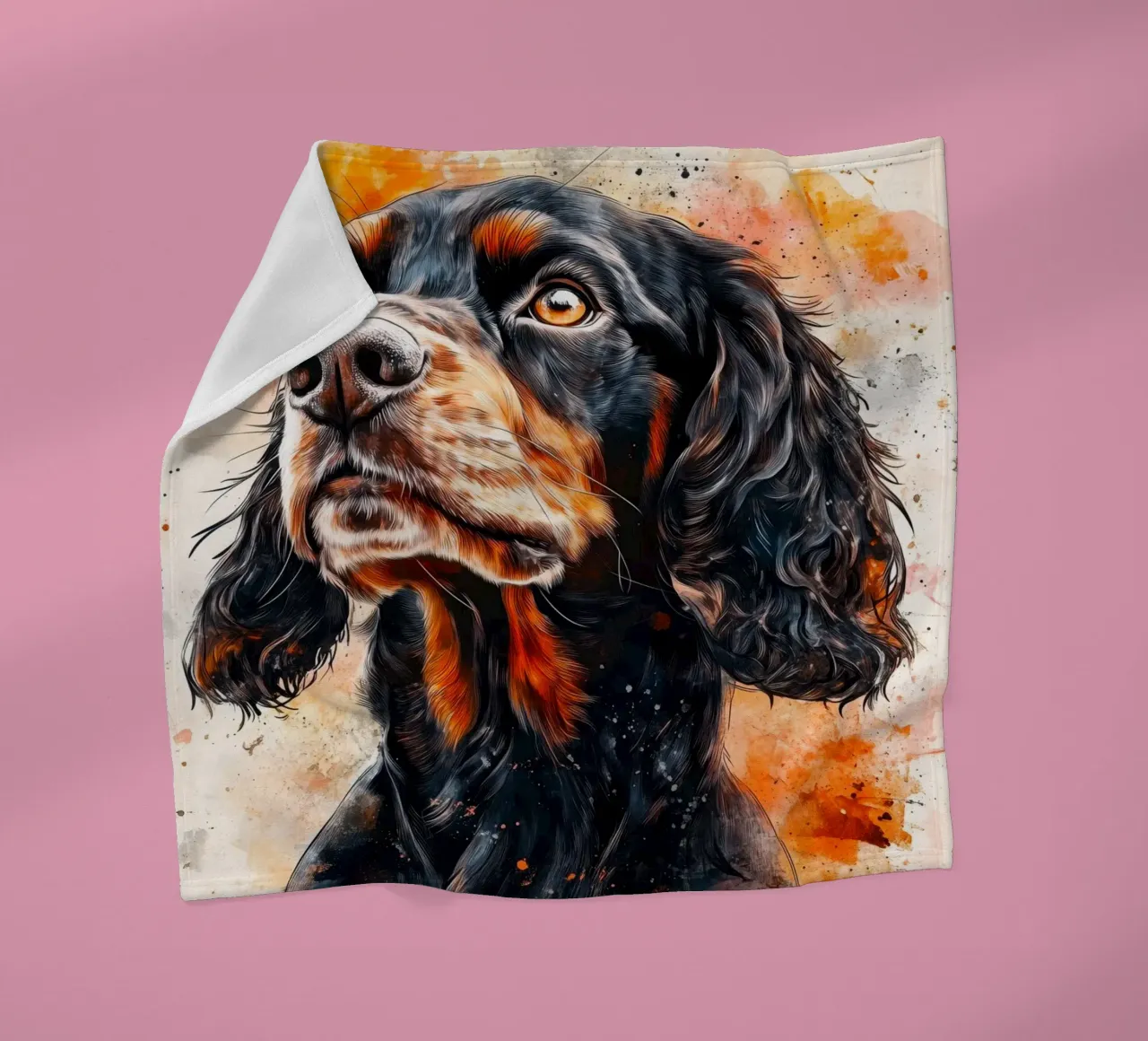 Cane cocker spaniel coperta in pile da Justyna Jaszke JBJart