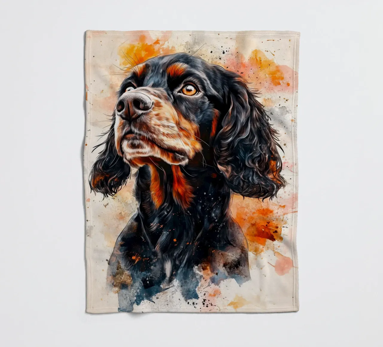 Cane cocker spaniel coperta in pile da Justyna Jaszke JBJart