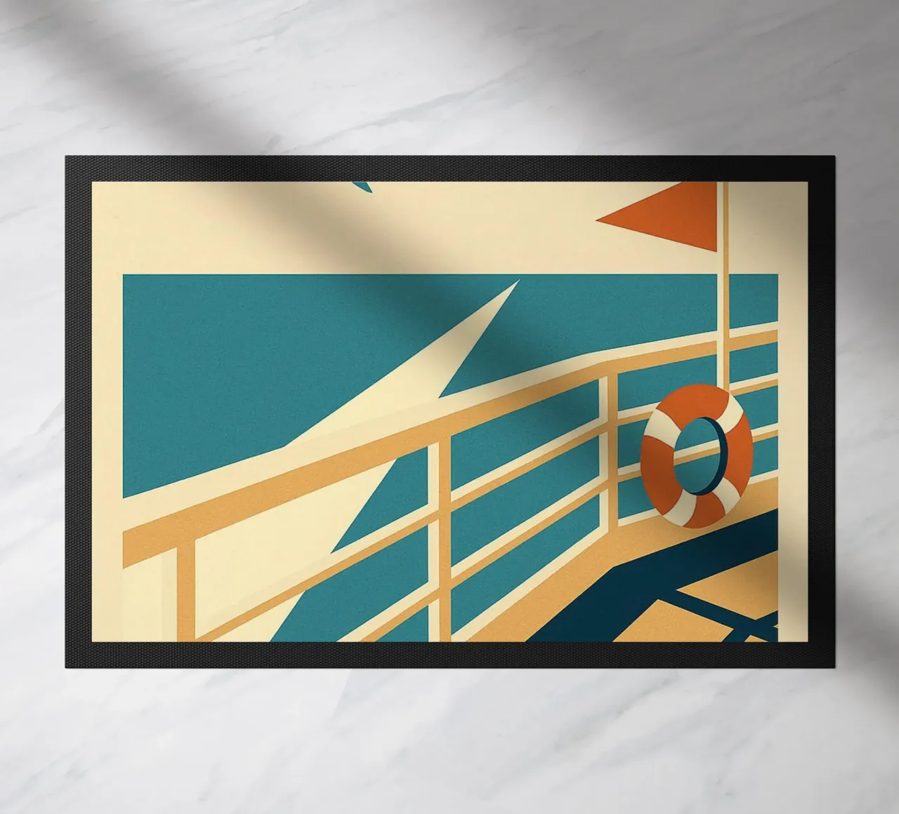 SU UNA BARCA - Fuga in linea retta zerbino da Art Typo Essentiel