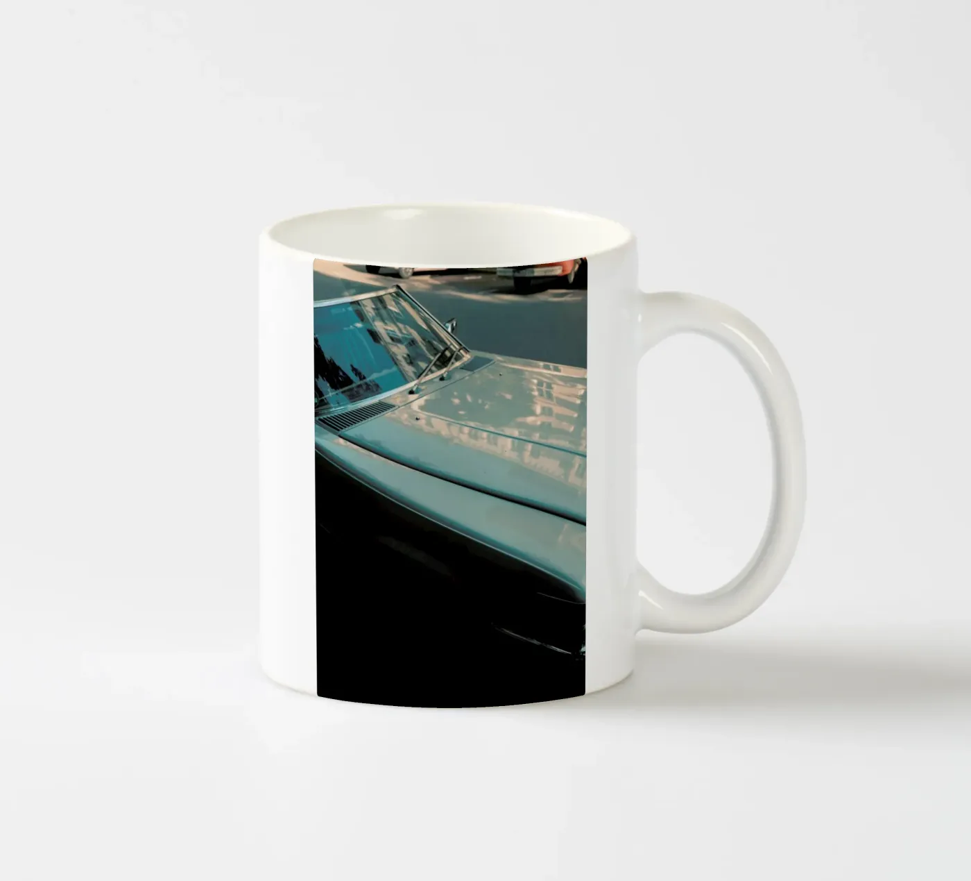Oldtimer In The Sun ceramic mug by Sebastian Hilgetag