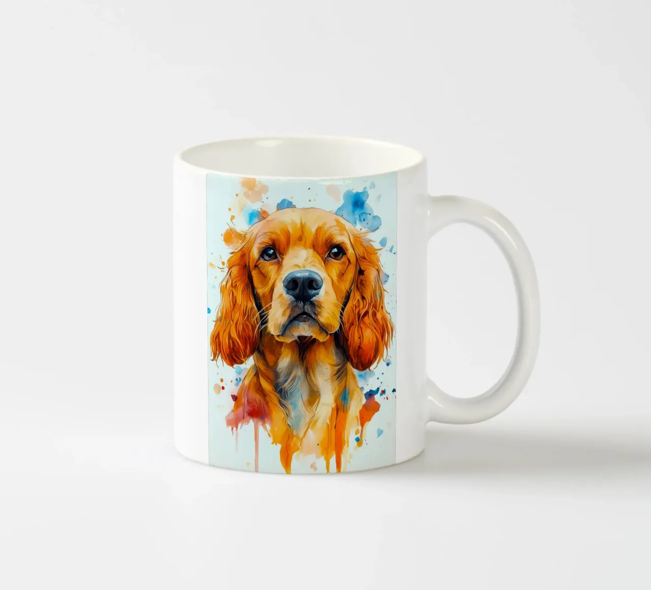 Cane cocker spaniel tazza in ceramica da Justyna Jaszke JBJart