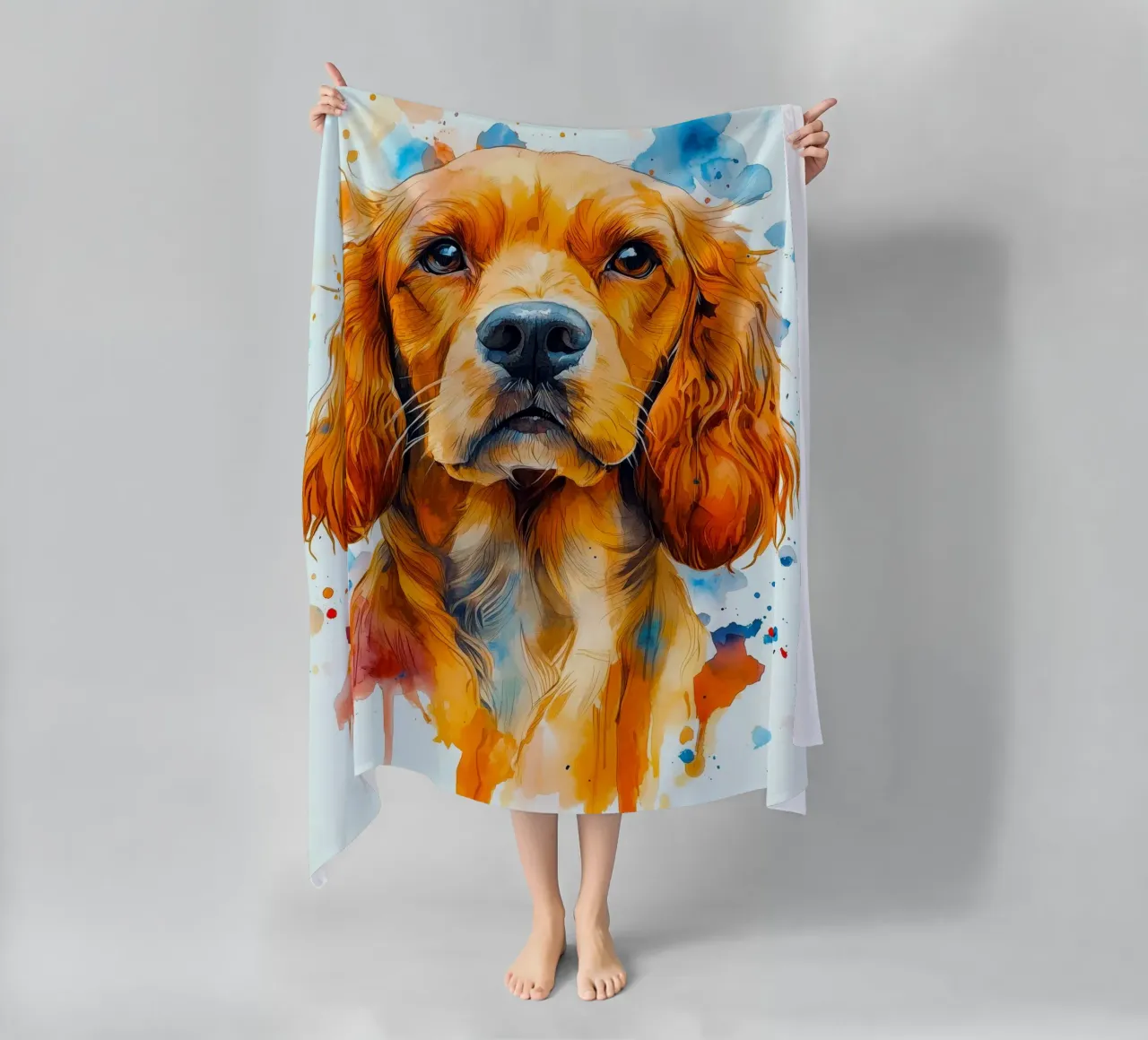 Cane cocker spaniel telo mare da Justyna Jaszke JBJart