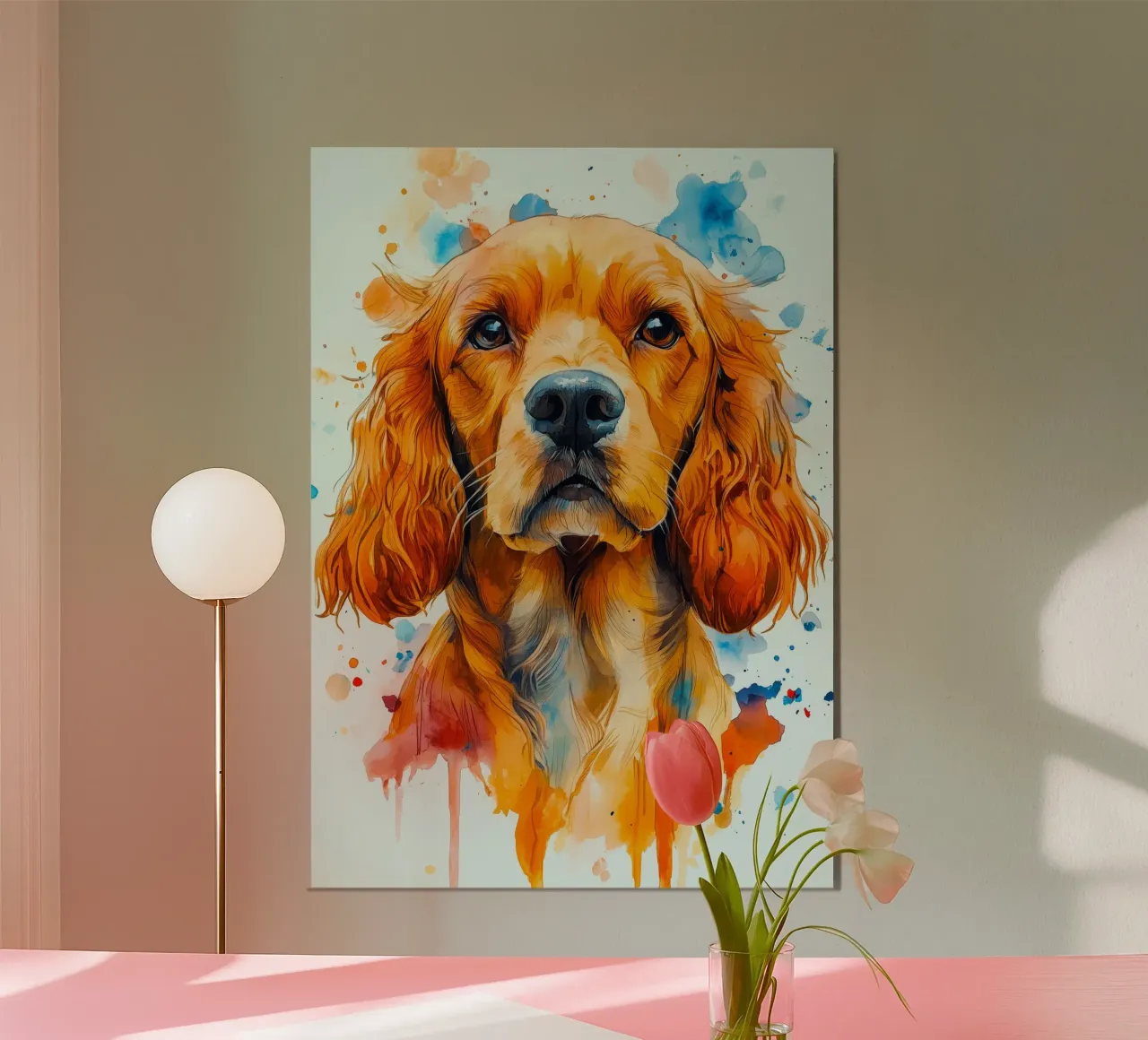 Cane cocker spaniel carta hahnemühle da Justyna Jaszke JBJart