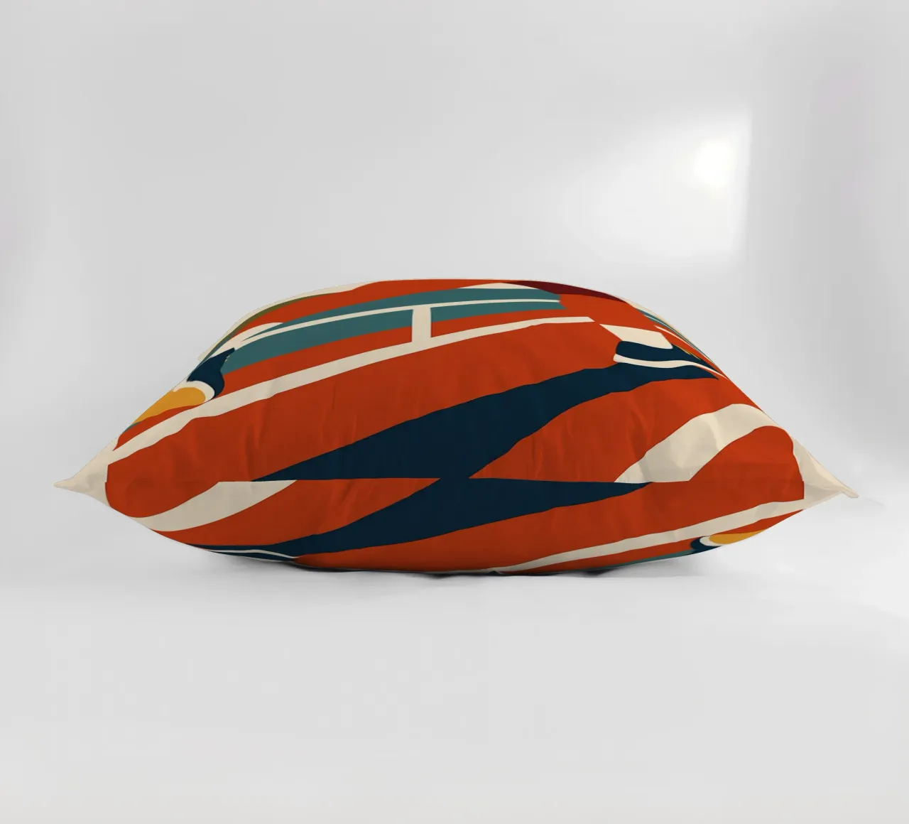 TO RUN - The poster that makes you want to go for it decorative cushion by Art Typo Essentiel