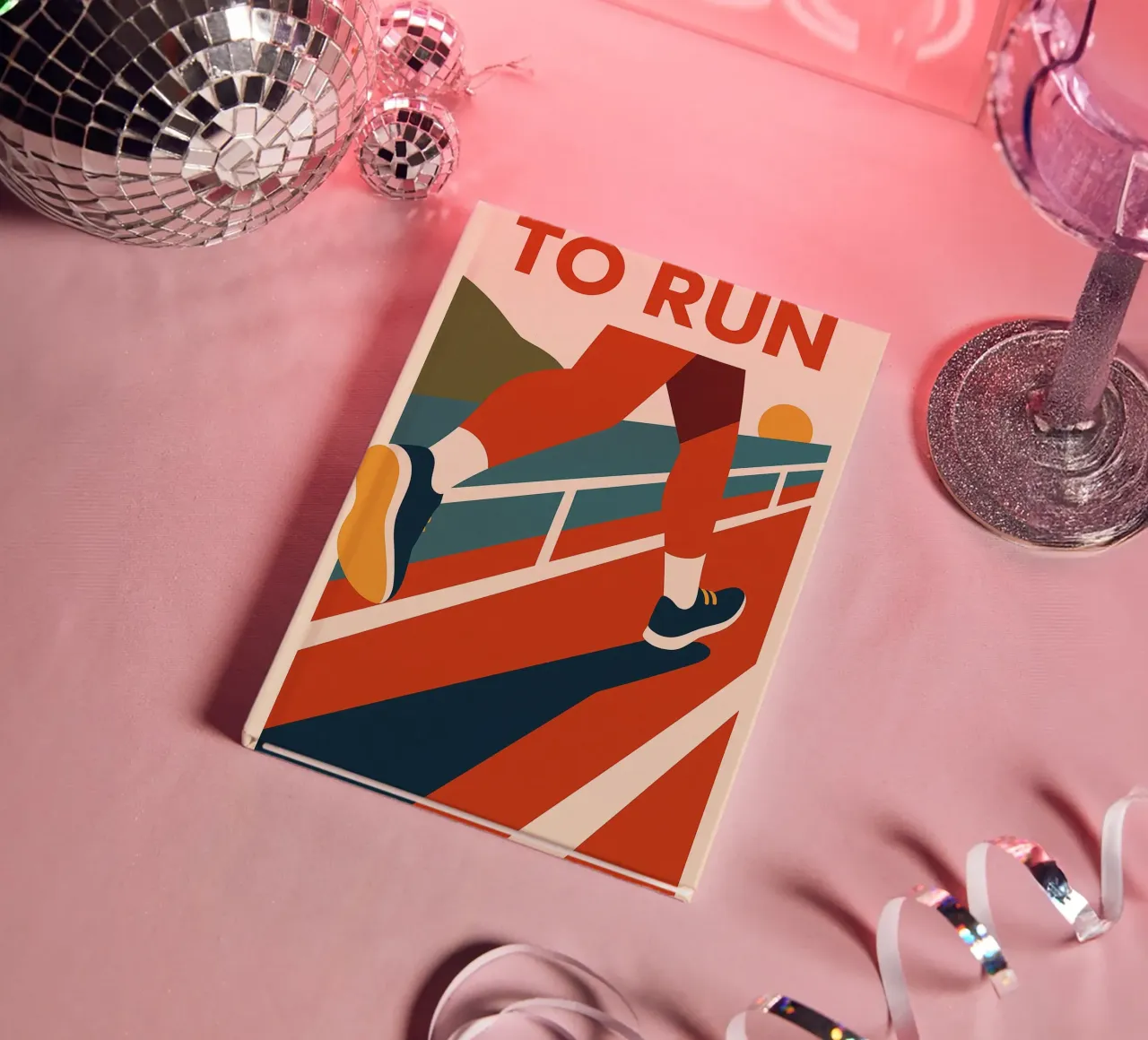TO RUN - The poster that makes you want to go for it notebook by Art Typo Essentiel