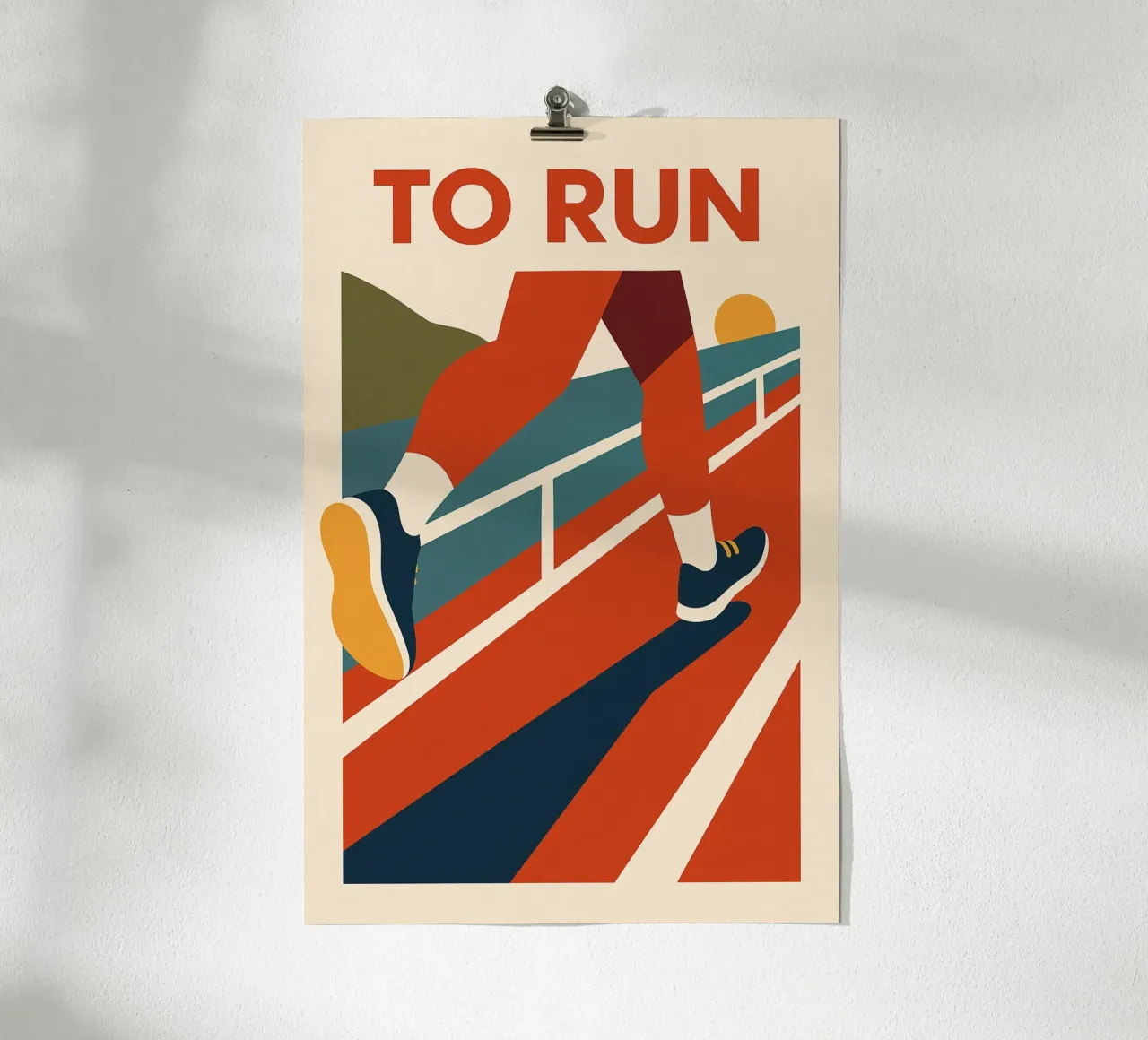TO RUN - The poster that makes you want to go for it hahnemühle by Art Typo Essentiel