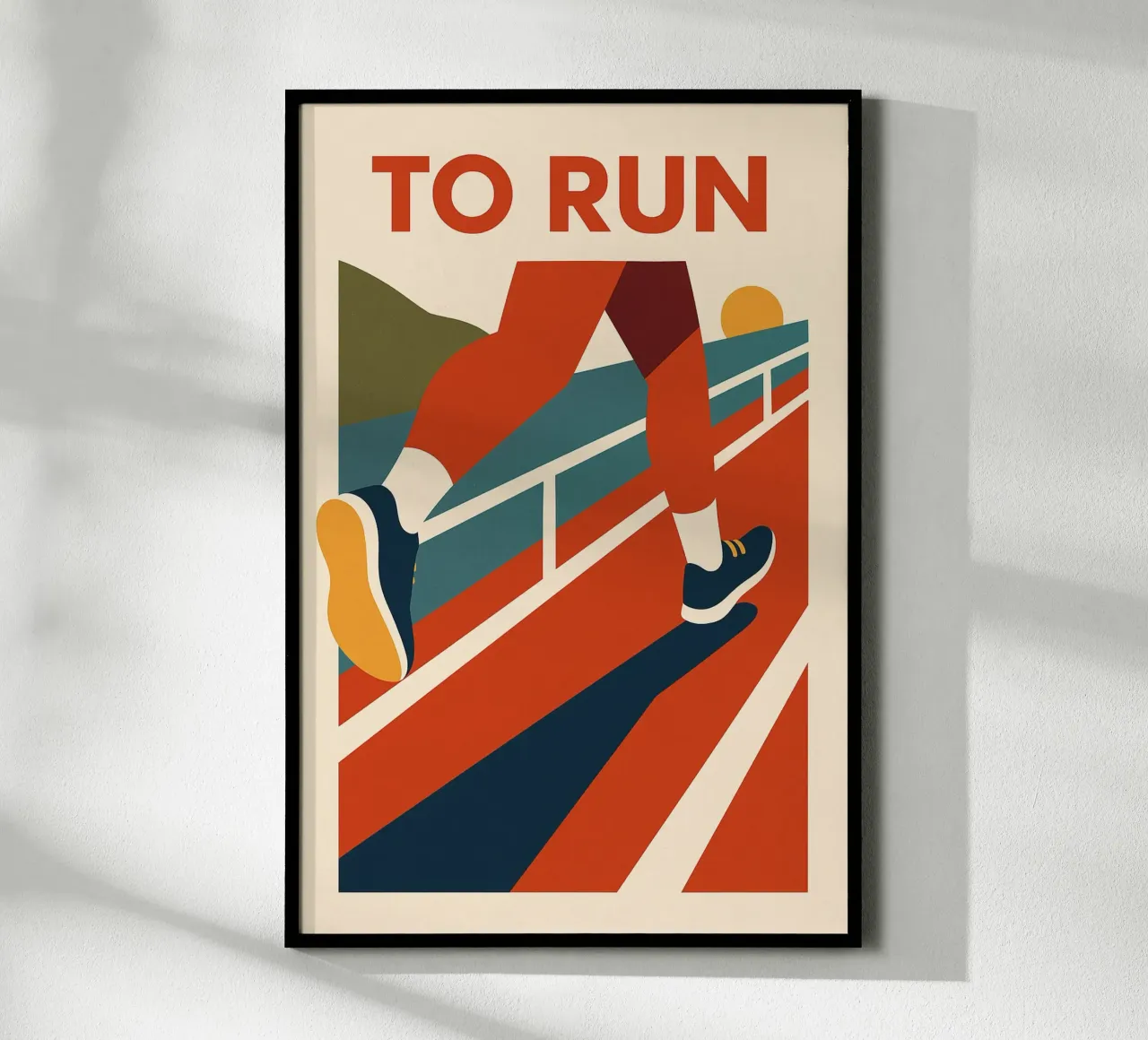 TO RUN - The poster that makes you want to go for it hahnemühle by Art Typo Essentiel