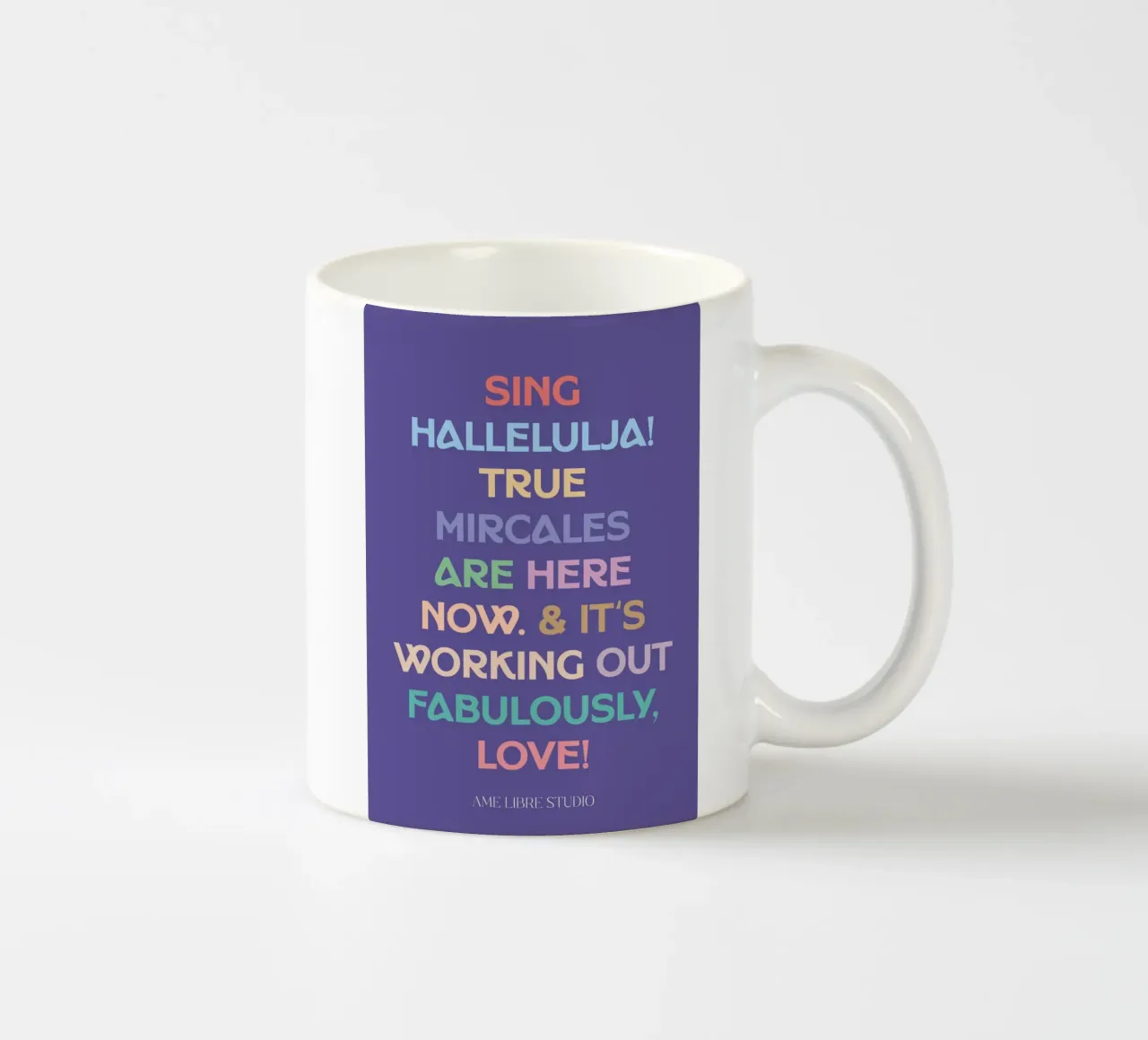 😇 ceramic mug by MENTHE SAUVAGE
