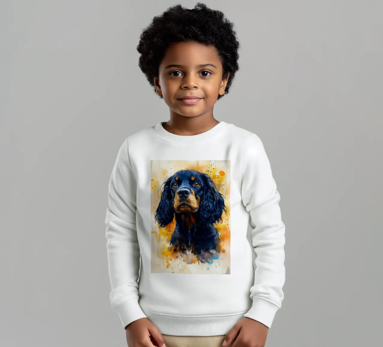 Cane cocker spaniel felpa bambino da Justyna Jaszke JBJart
