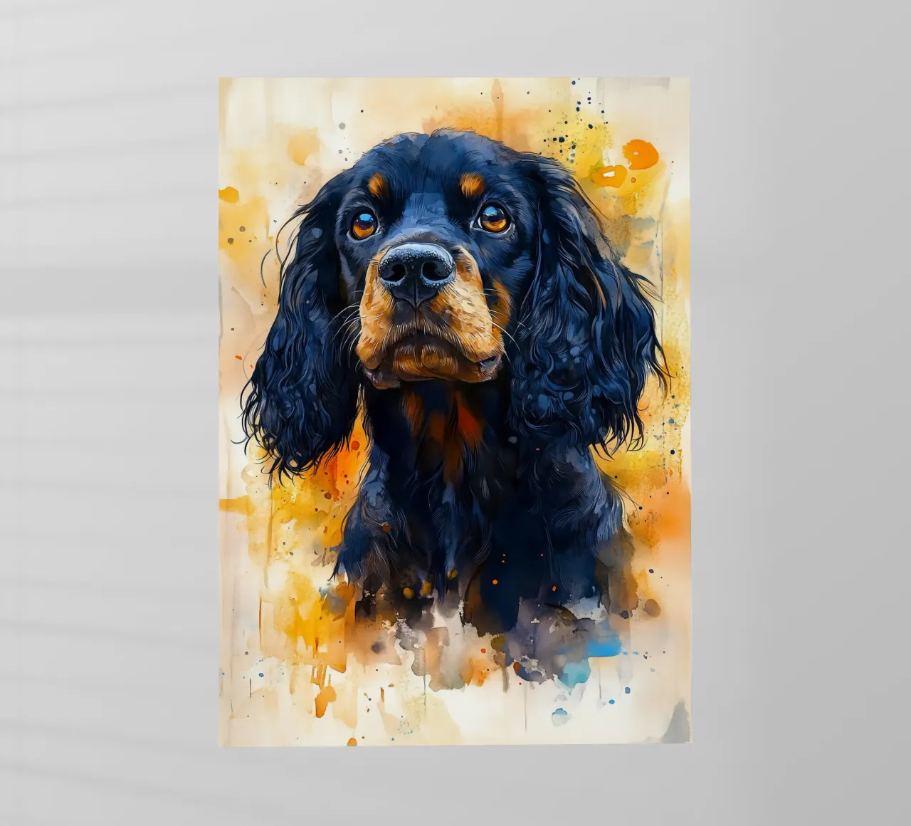 Dog cocker spaniel backlit film by Justyna Jaszke JBJart