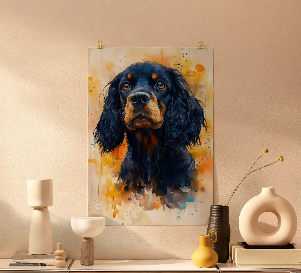 Cane cocker spaniel poster da Justyna Jaszke JBJart