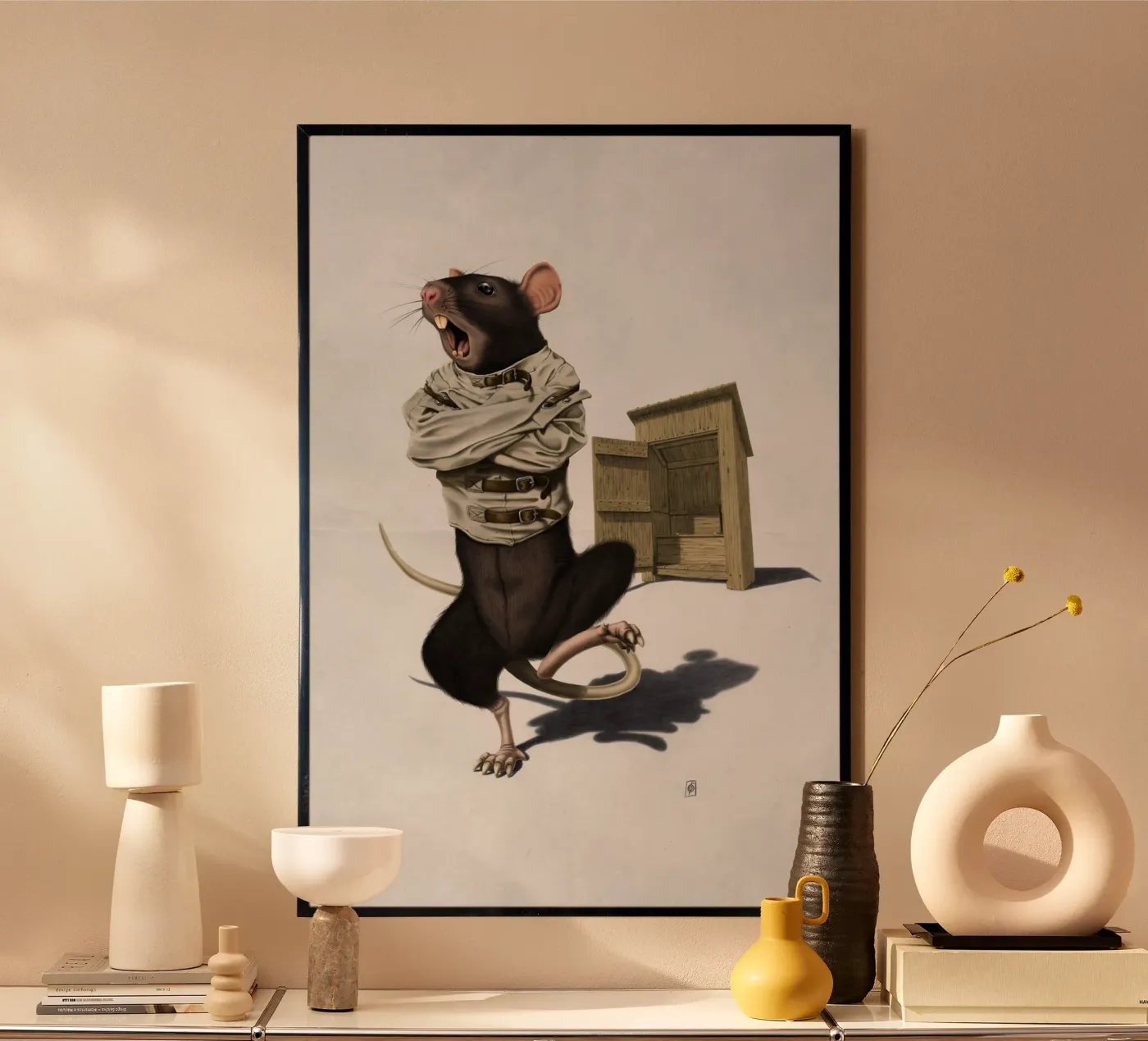 Shithouse (Wordless) poster by Rob Art | Illustration