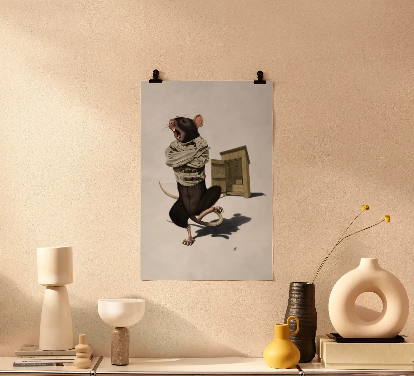 Shithouse (Wordless) poster by Rob Art | Illustration