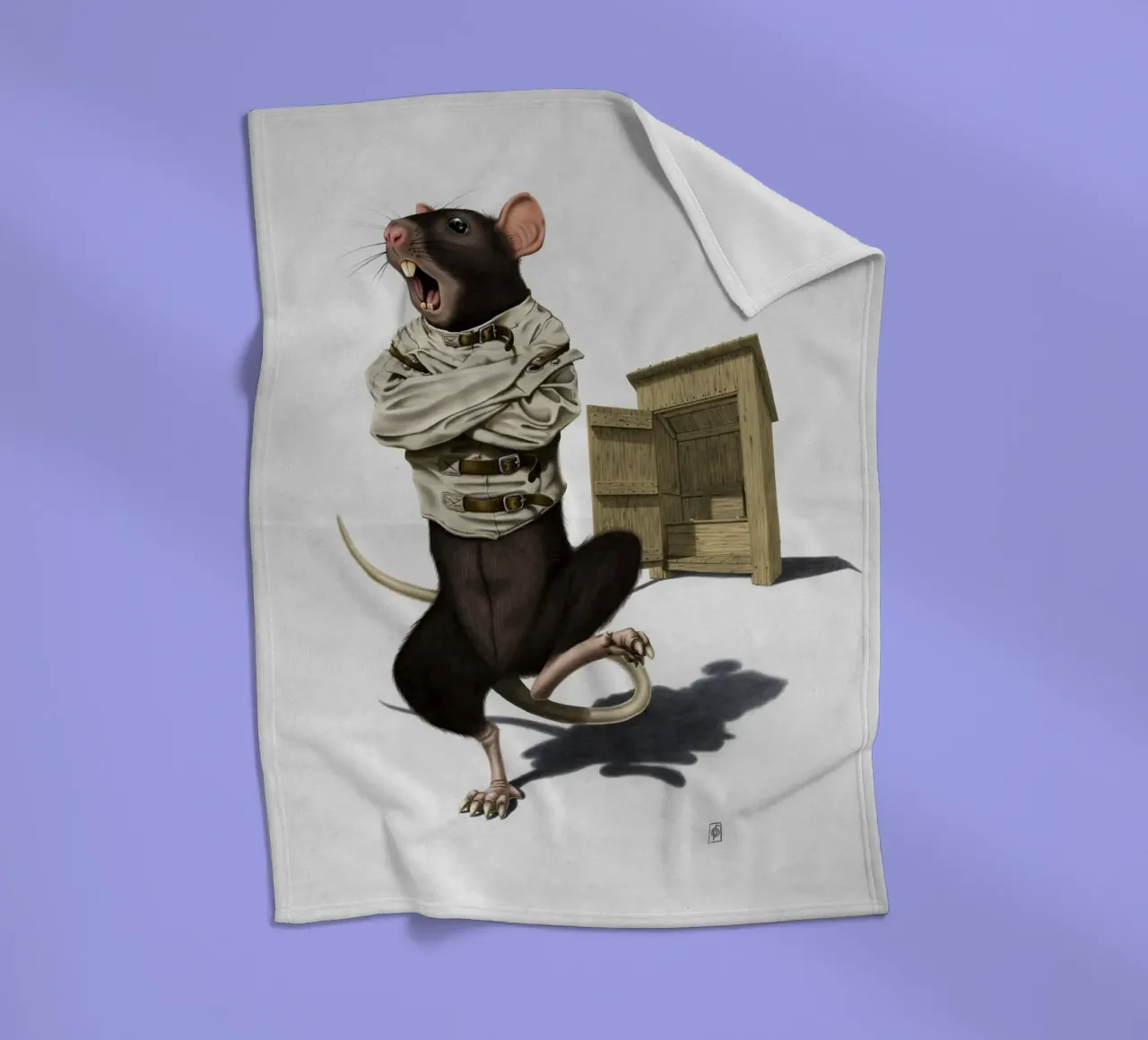 Shithouse (Wordless) coperta in pile da Rob Art | Illustration