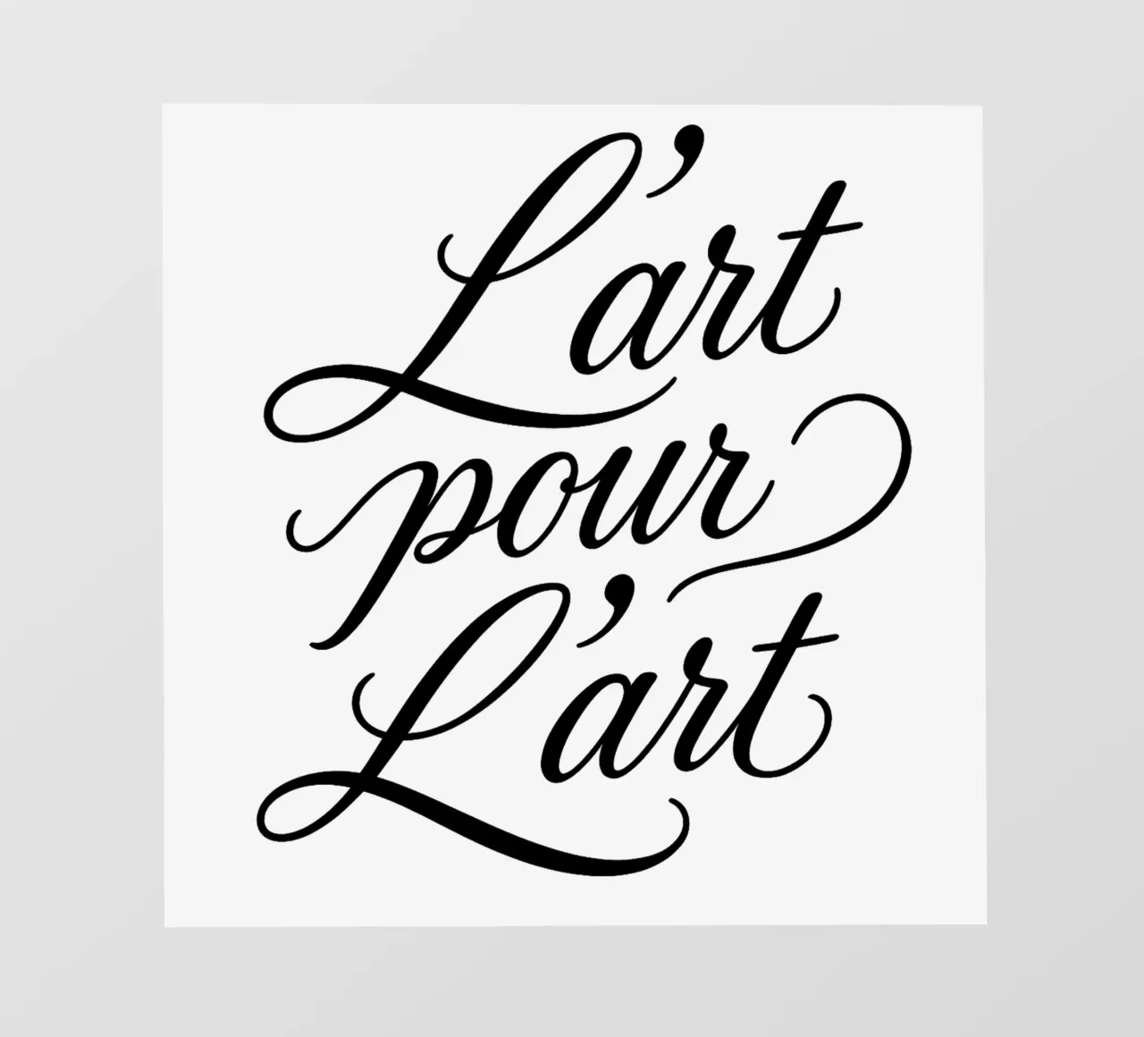 L´ART POUR L´ART pellicola backlit da Vintage Van Gogh