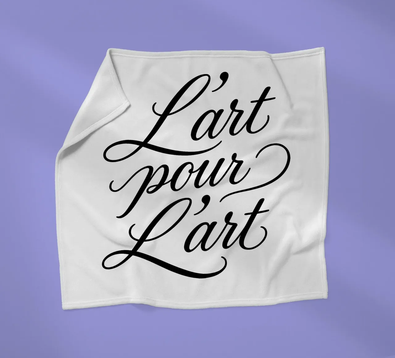L´ART POUR L´ART coperta in pile da Vintage Van Gogh