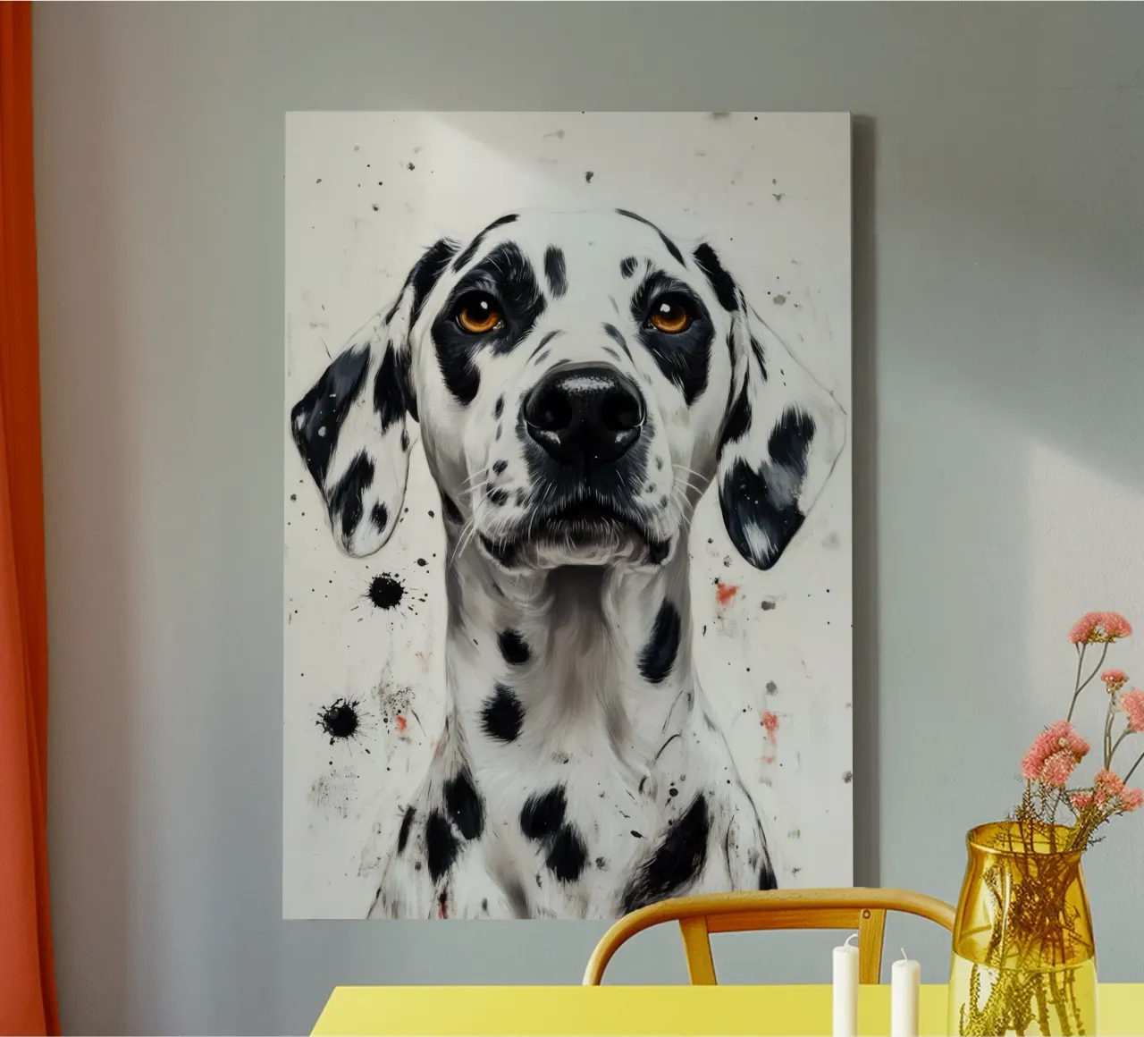 Cane dalmata tela con Cornice a cassetta da Justyna Jaszke JBJart