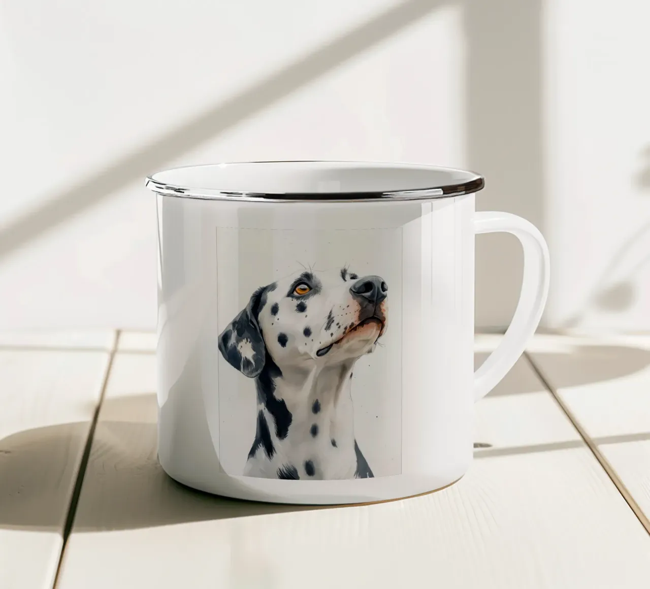 Cane dalmata tazza in smalto da Justyna Jaszke JBJart