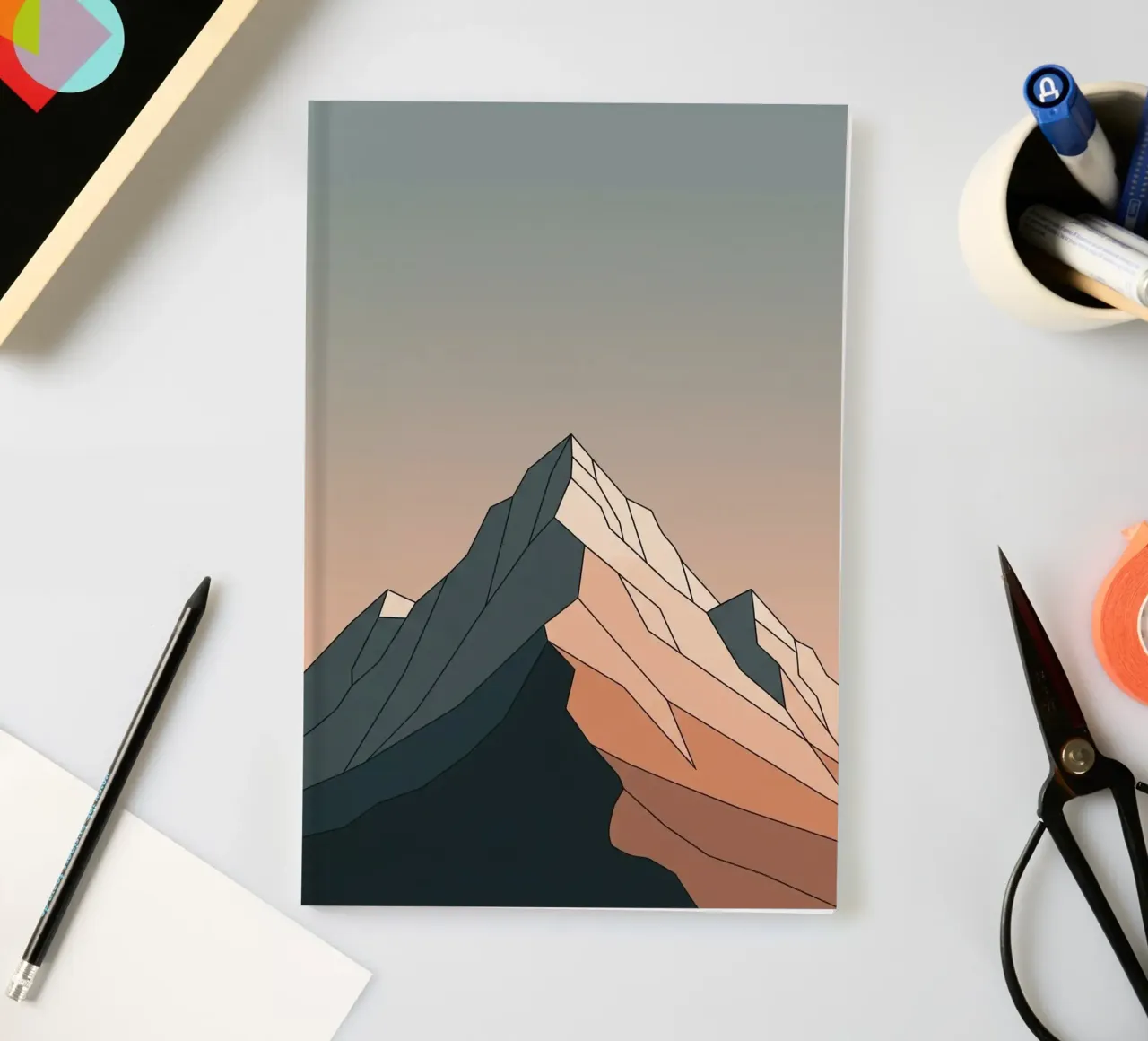 Apex Mountain Peak notebook by ZEN VACATION