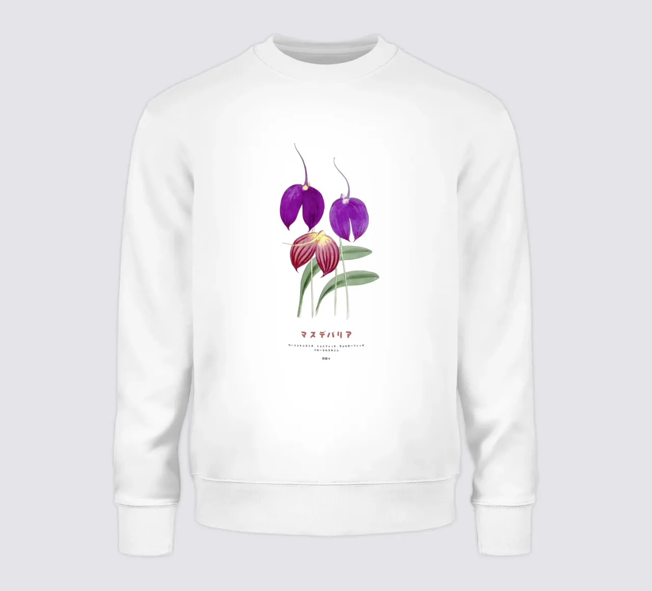 Fiori di Masdevallia d'epoca felpa da Vintagrafica