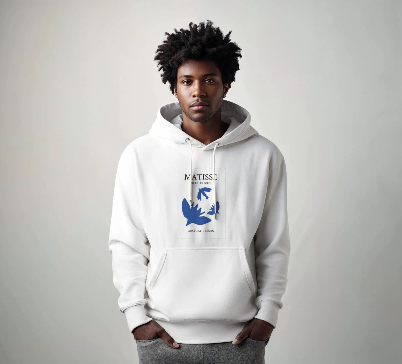uccelli colombe colore blu felpa con cappuccio da uklik sell