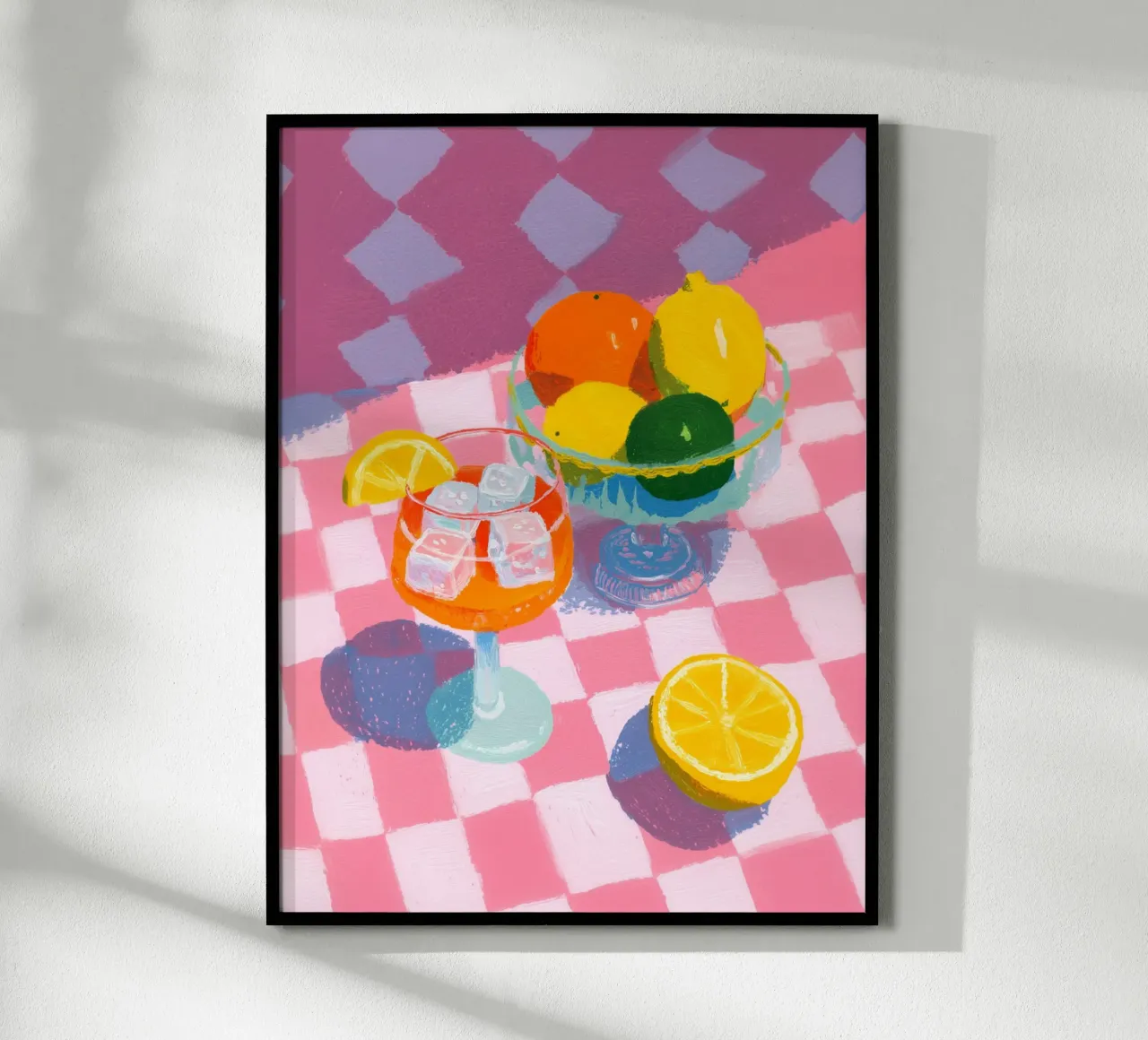 Magia della frutta con Aperol poster con telaio in alluminio da Carinaprint