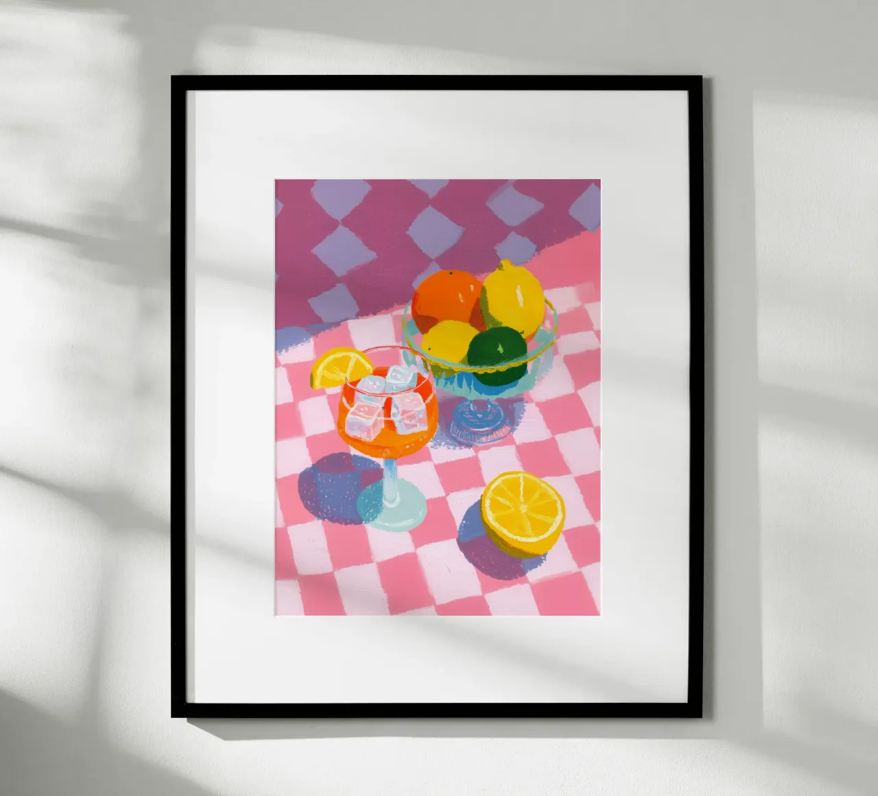 Magia della frutta con Aperol poster con telaio in alluminio da Carinaprint