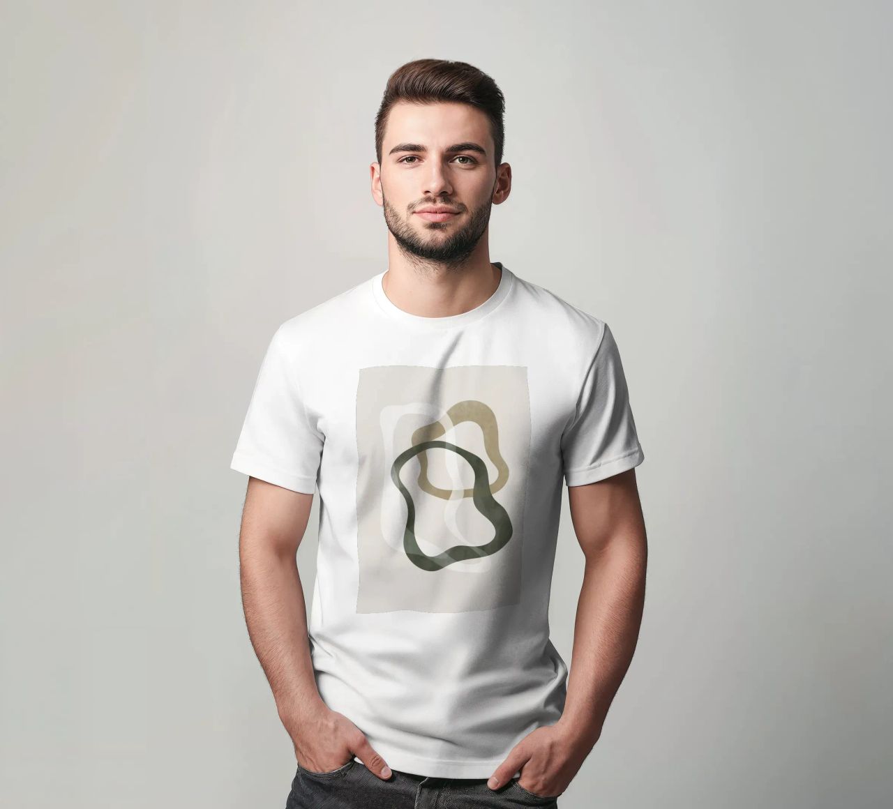 Forme astratte verdi No2 Print t-shirt da weimann shop
