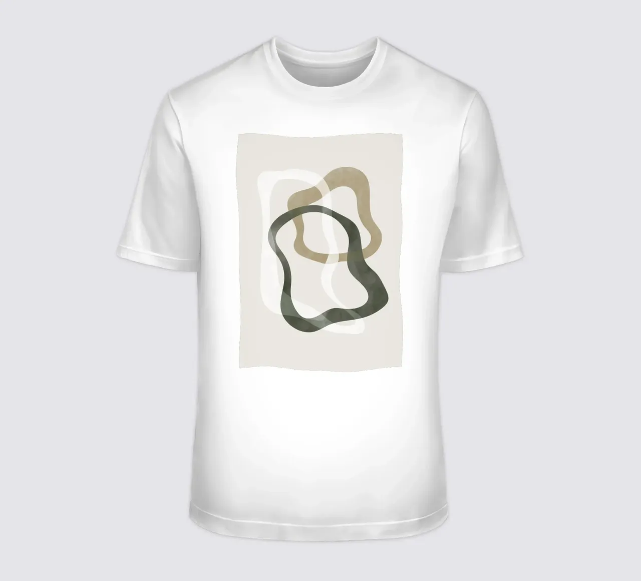 Forme astratte verdi No2 Print t-shirt da weimann shop