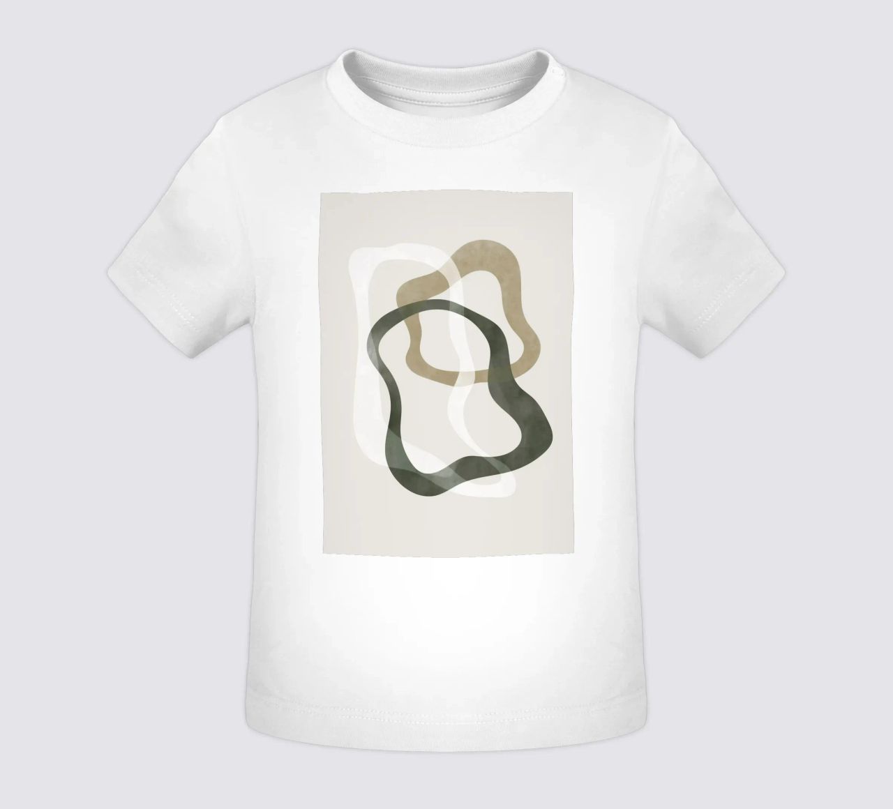 Forme astratte verdi No2 Print maglietta neonato da weimann shop