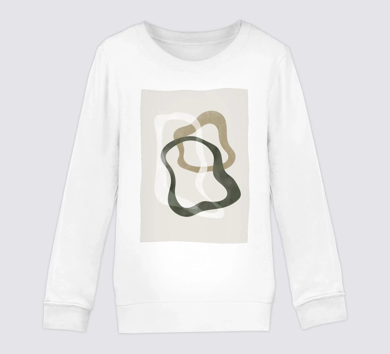 Forme astratte verdi No2 Print felpa bambino da weimann shop