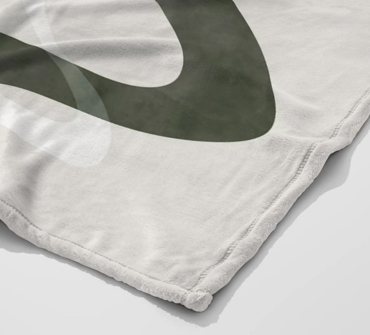 Forme astratte verdi No2 Print coperta in pile da weimann shop