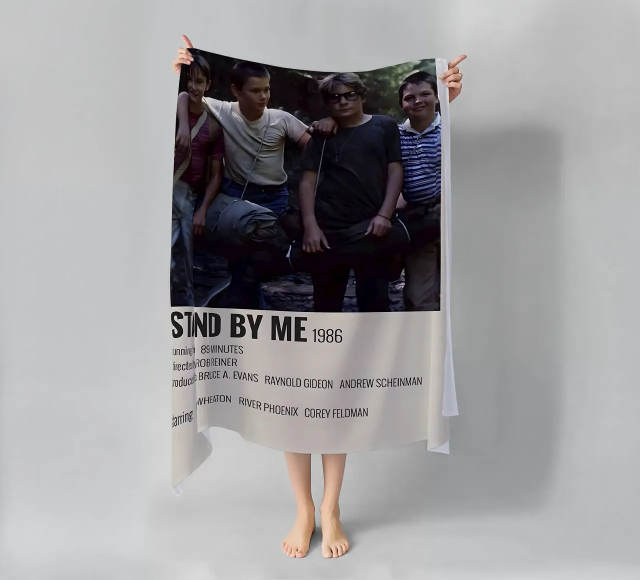 STAND BY ME 1986 beach towel by MVFminimalist